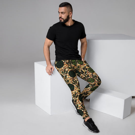 Green Leaf Wine Ankara Men's Joggers