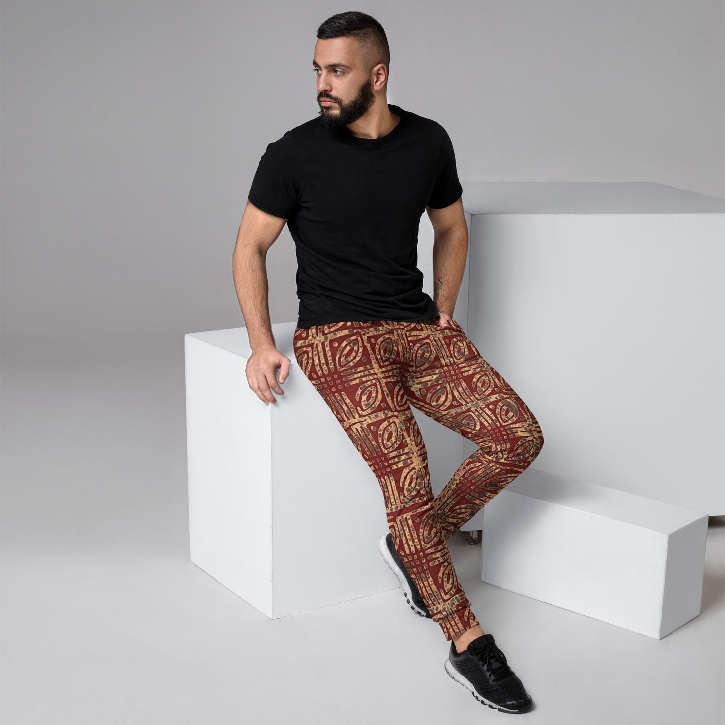 Copper And Gold Adire Men's Joggers