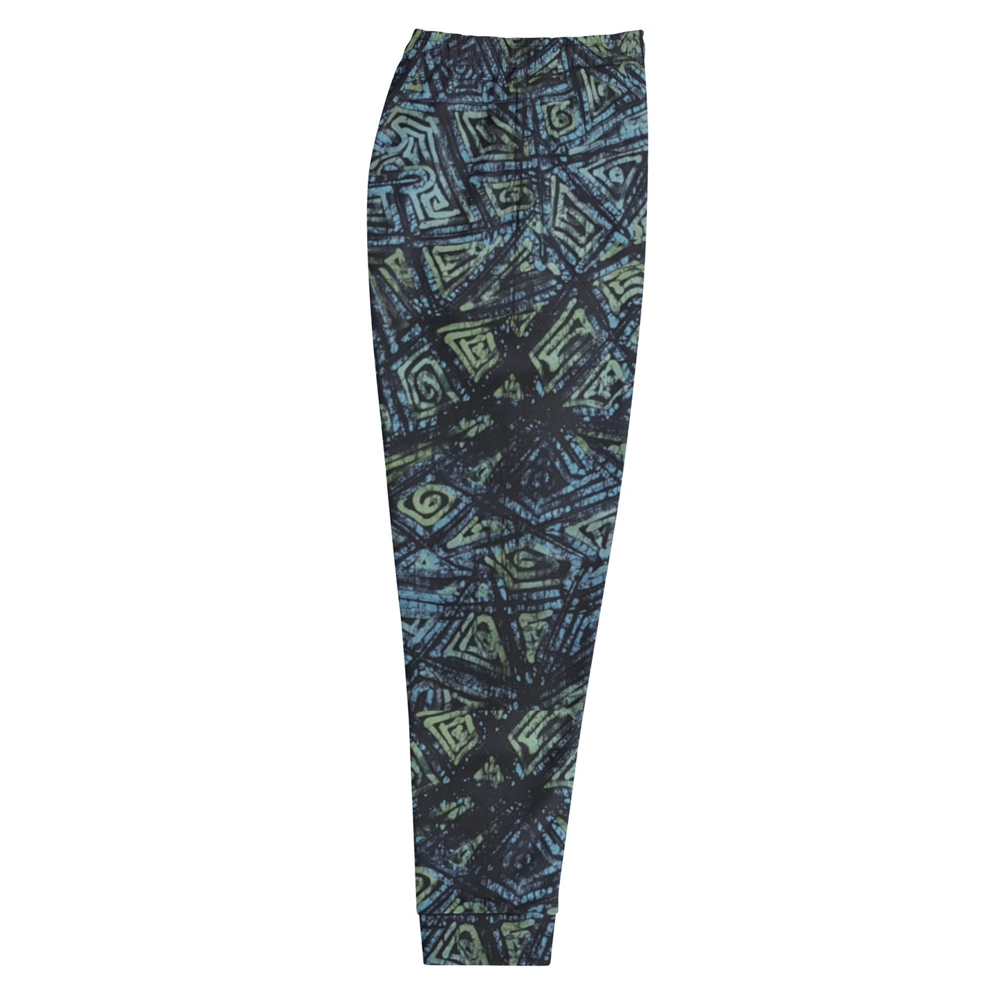 Indigo Green Turquoise Adire Men's Joggers