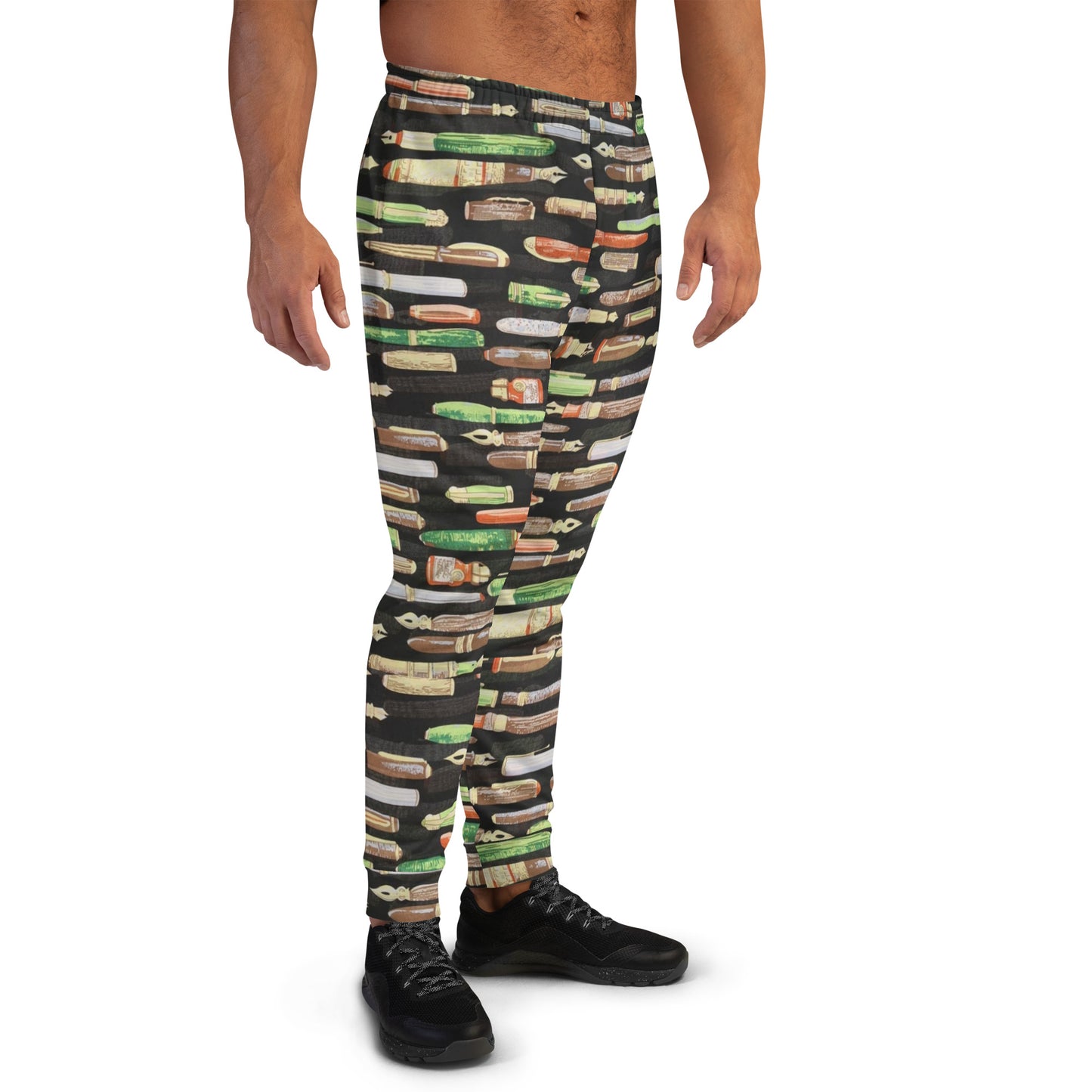 Green Pen Ankara Men's Joggers