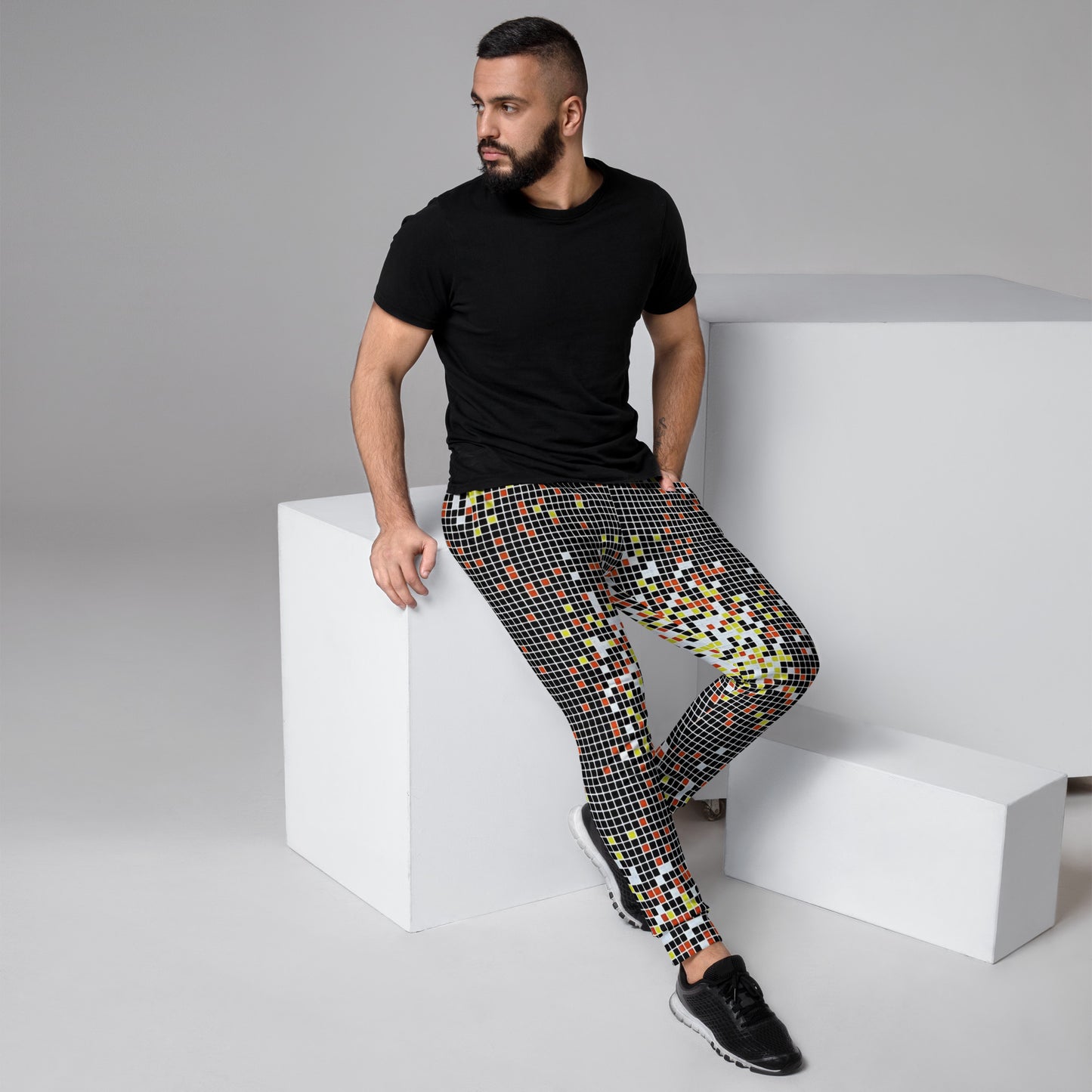 Graphic Square Ankara Men's Joggers