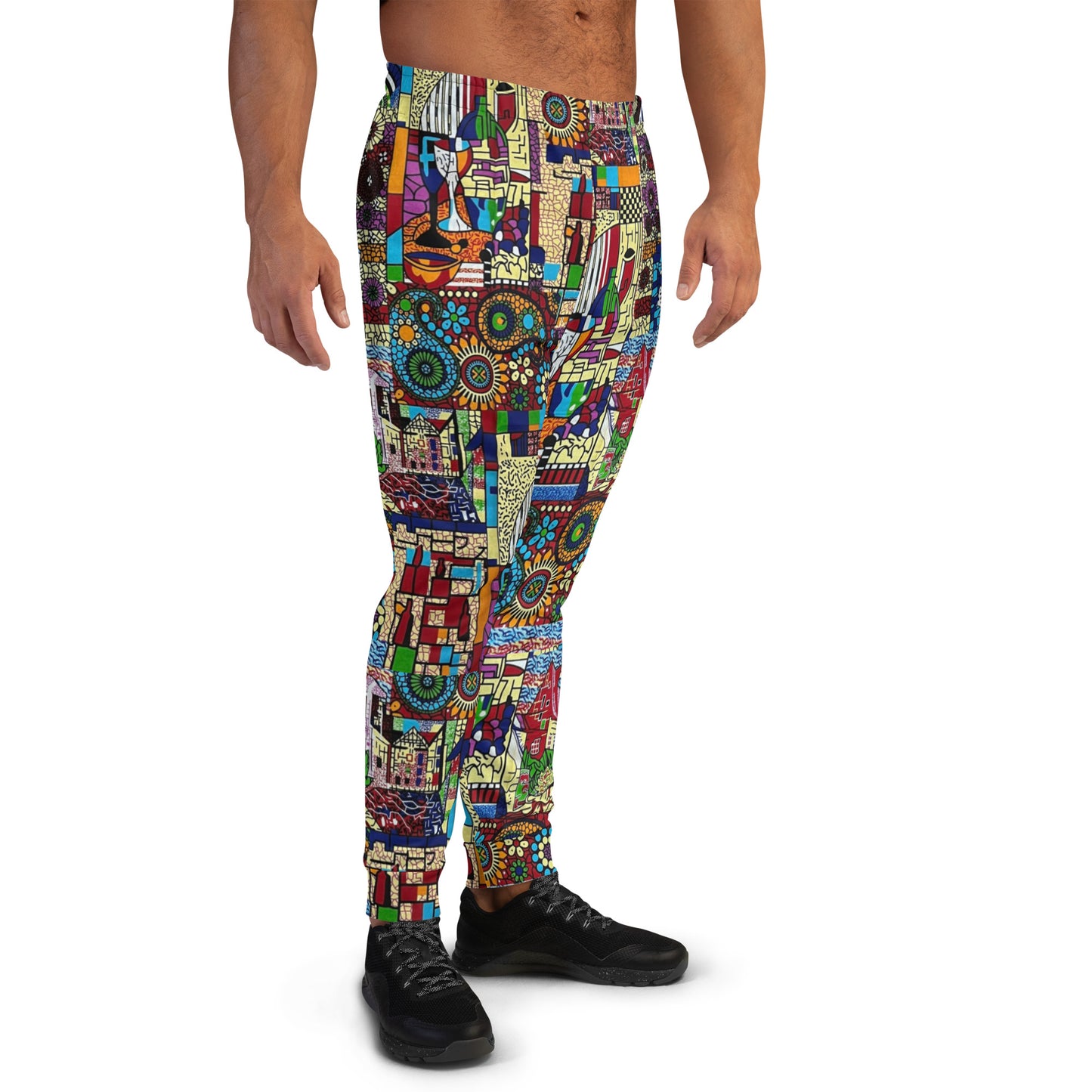 Colourful Artsy Ankara Men's Joggers