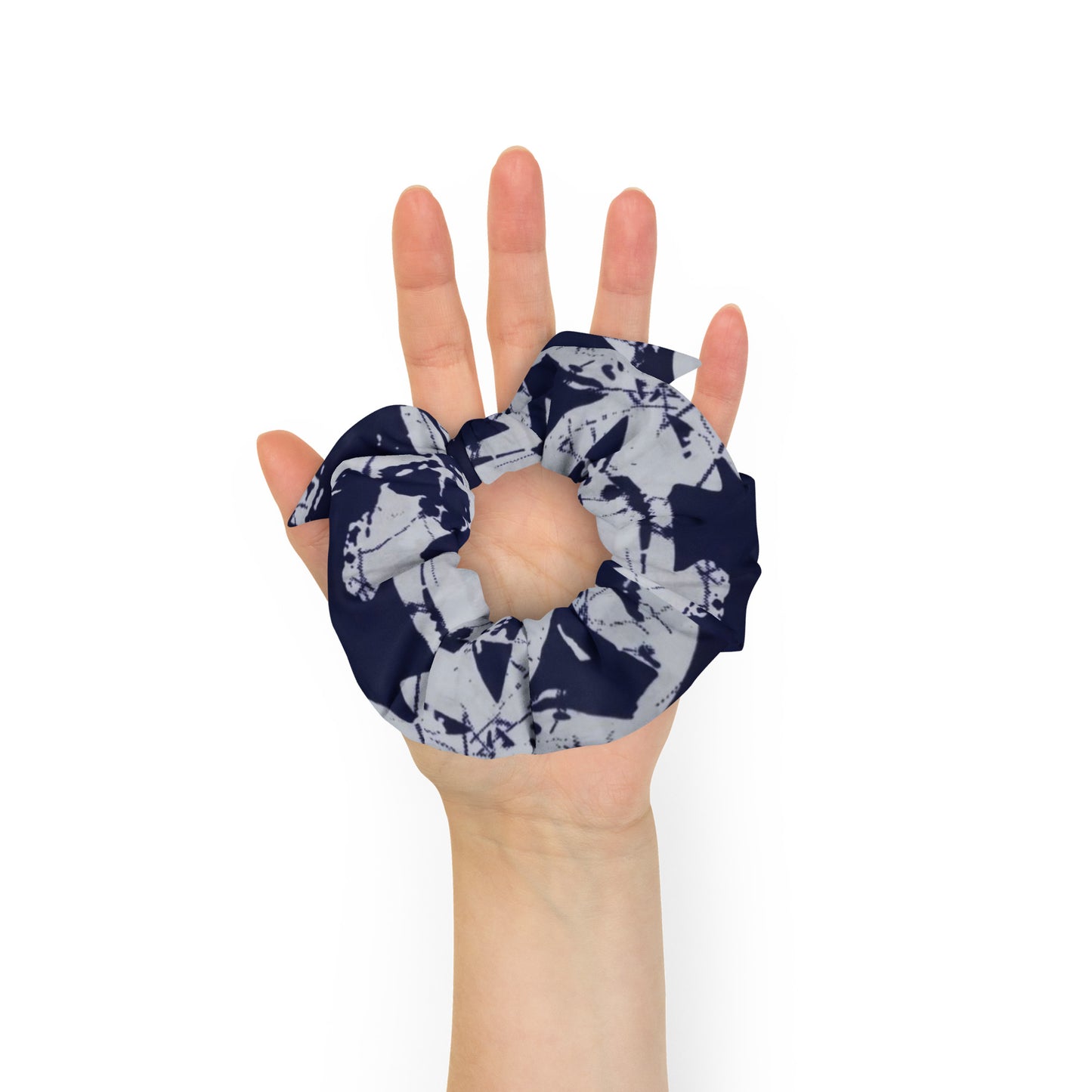 Indigo Adire Recycled Scrunchie