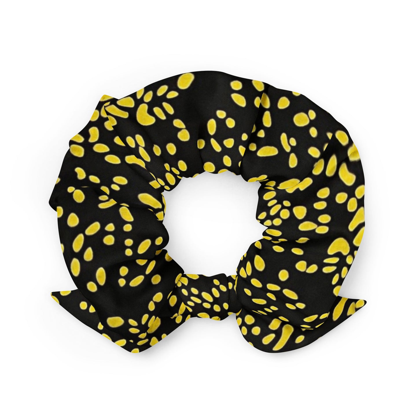 Yellow Dots Scrunchie