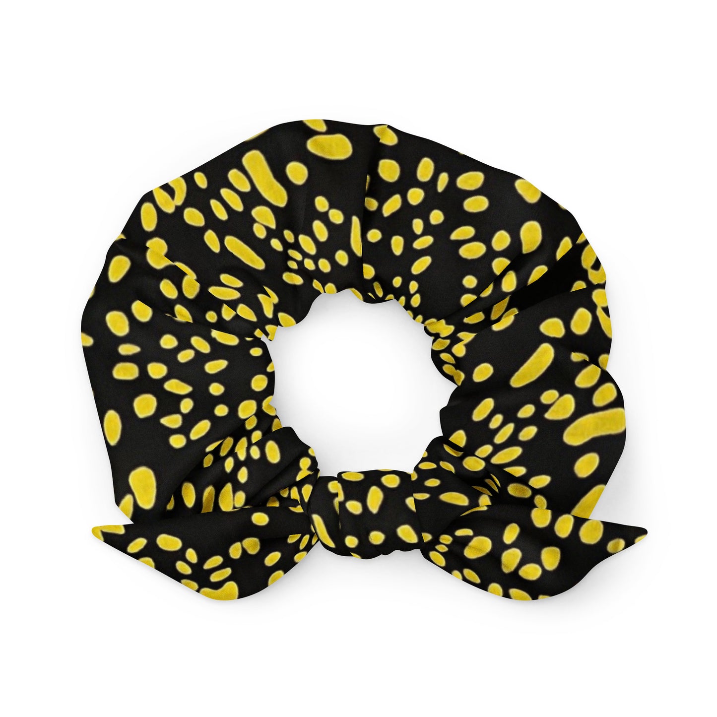 Yellow Dots Scrunchie