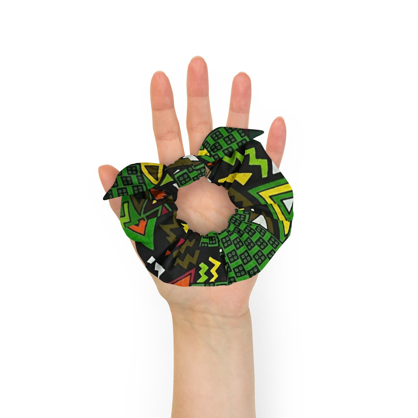 Vibrant Green Scrunchie