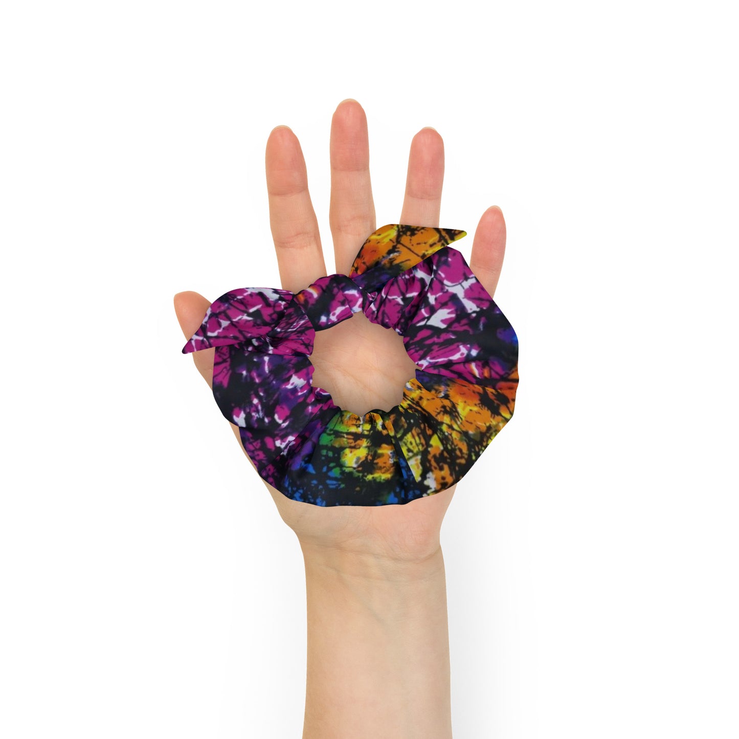 Multicolour Adire Scrunchie