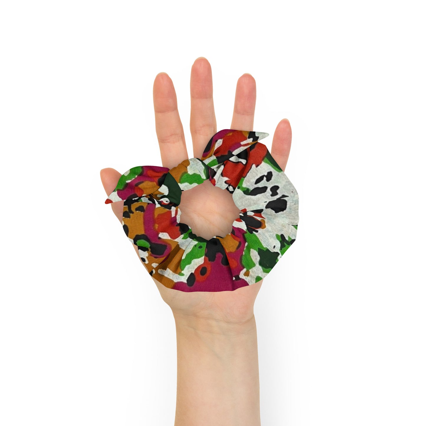 Multicolour Paint Scrunchie