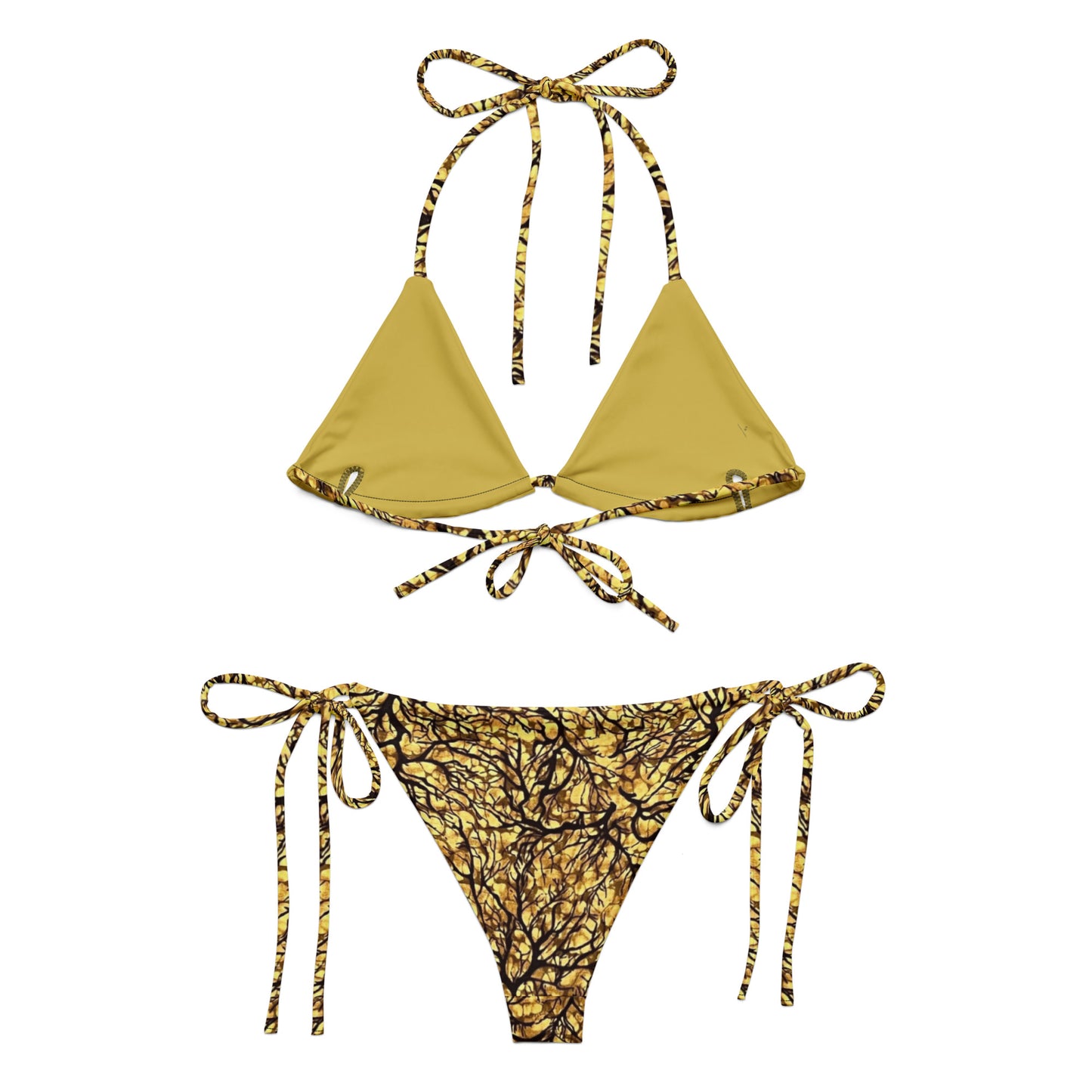 Trees Adire String Bikini