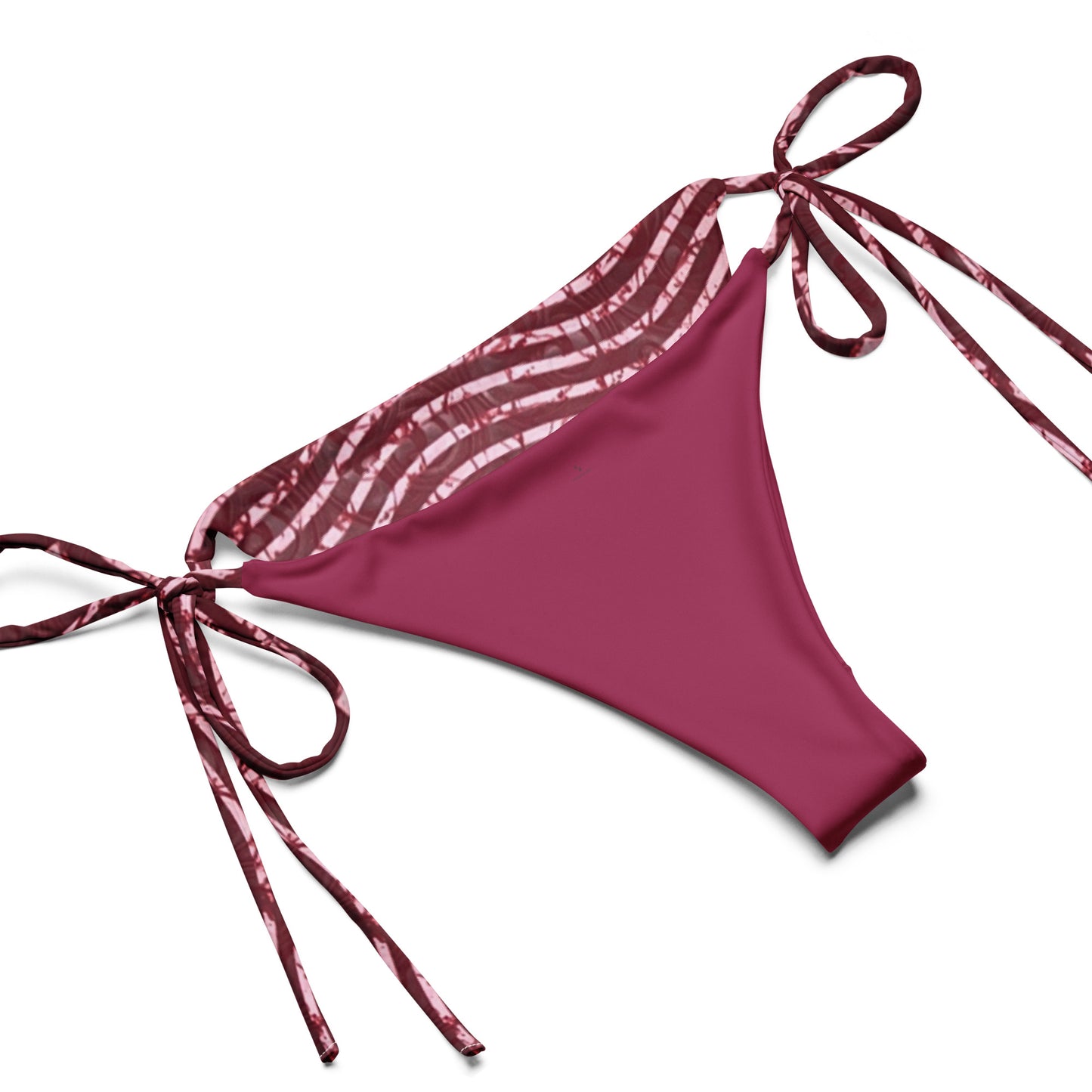 Red XO Adire String Bikini