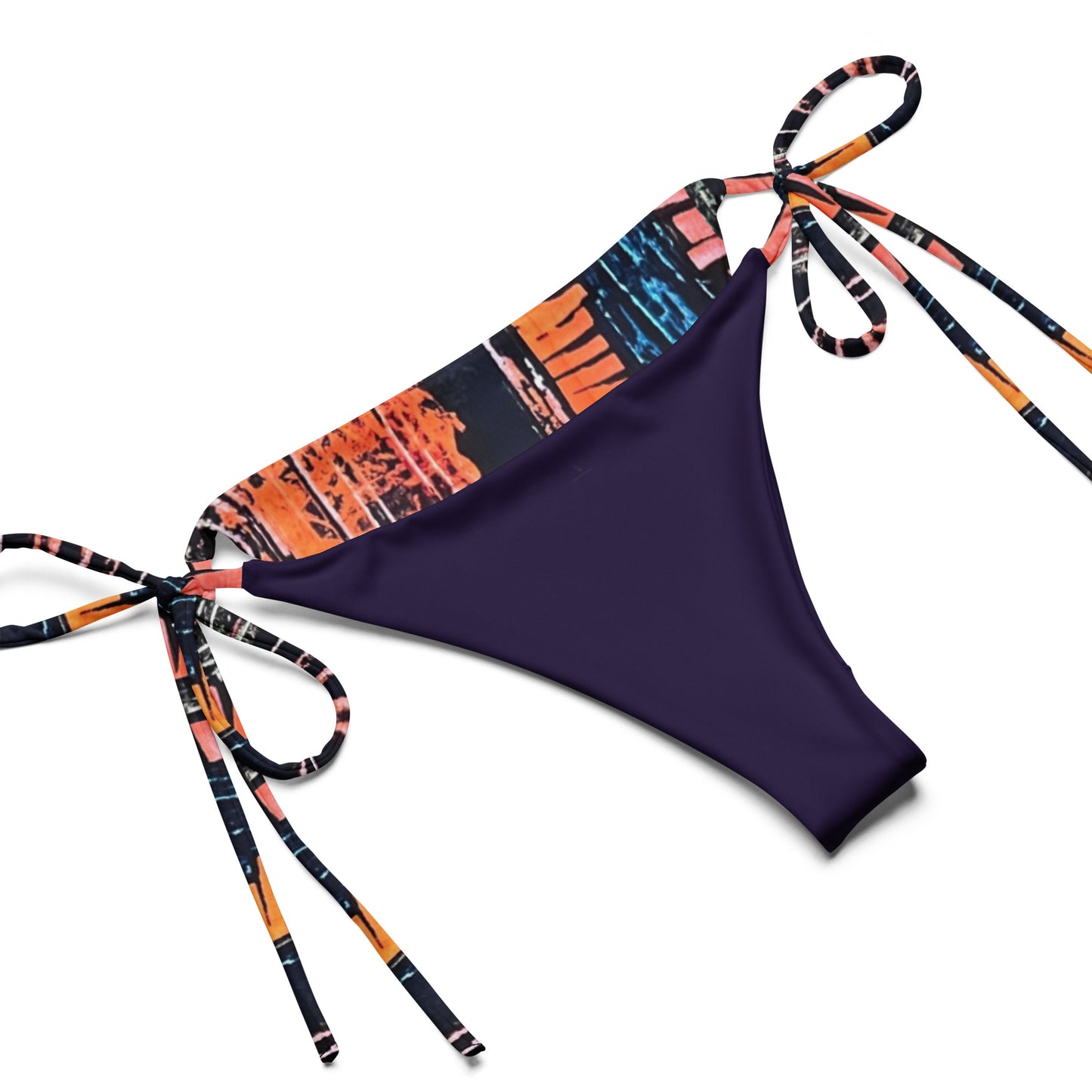 Colourful Adire String Bikini