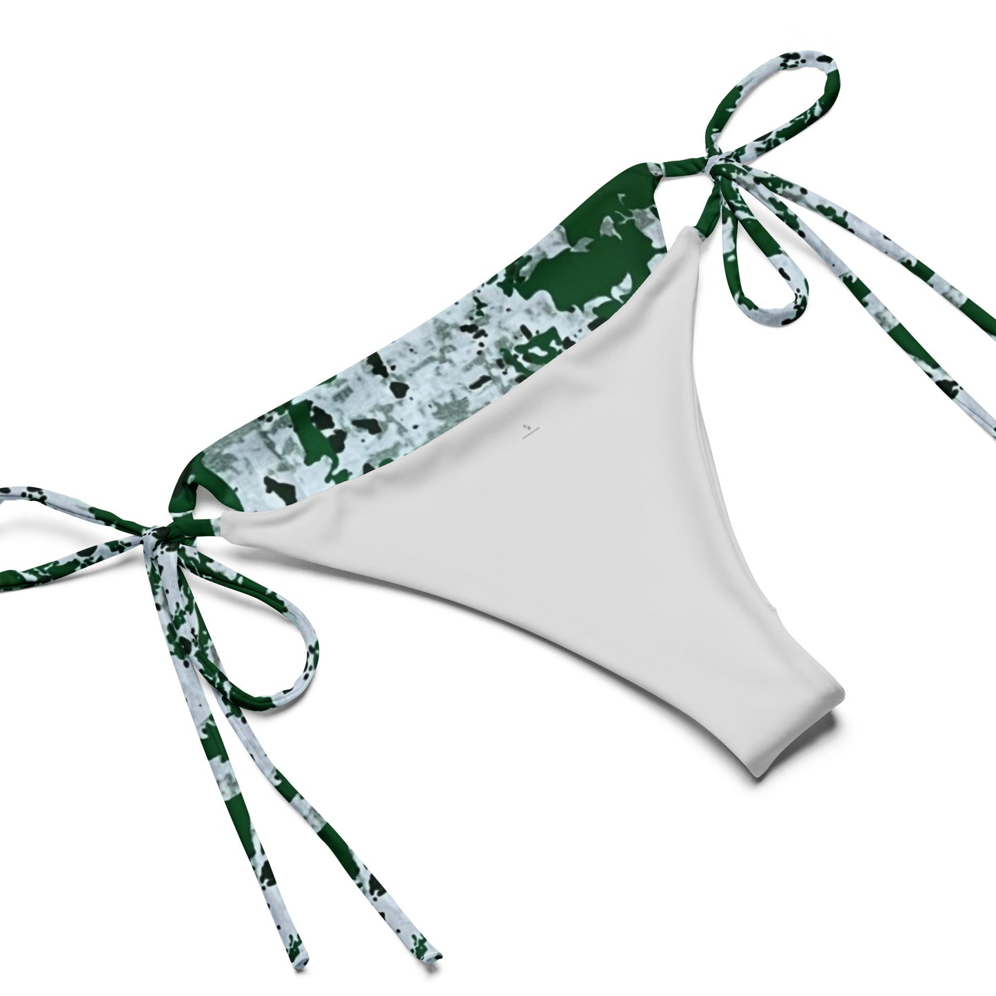 Green Camo Adire String Bikini