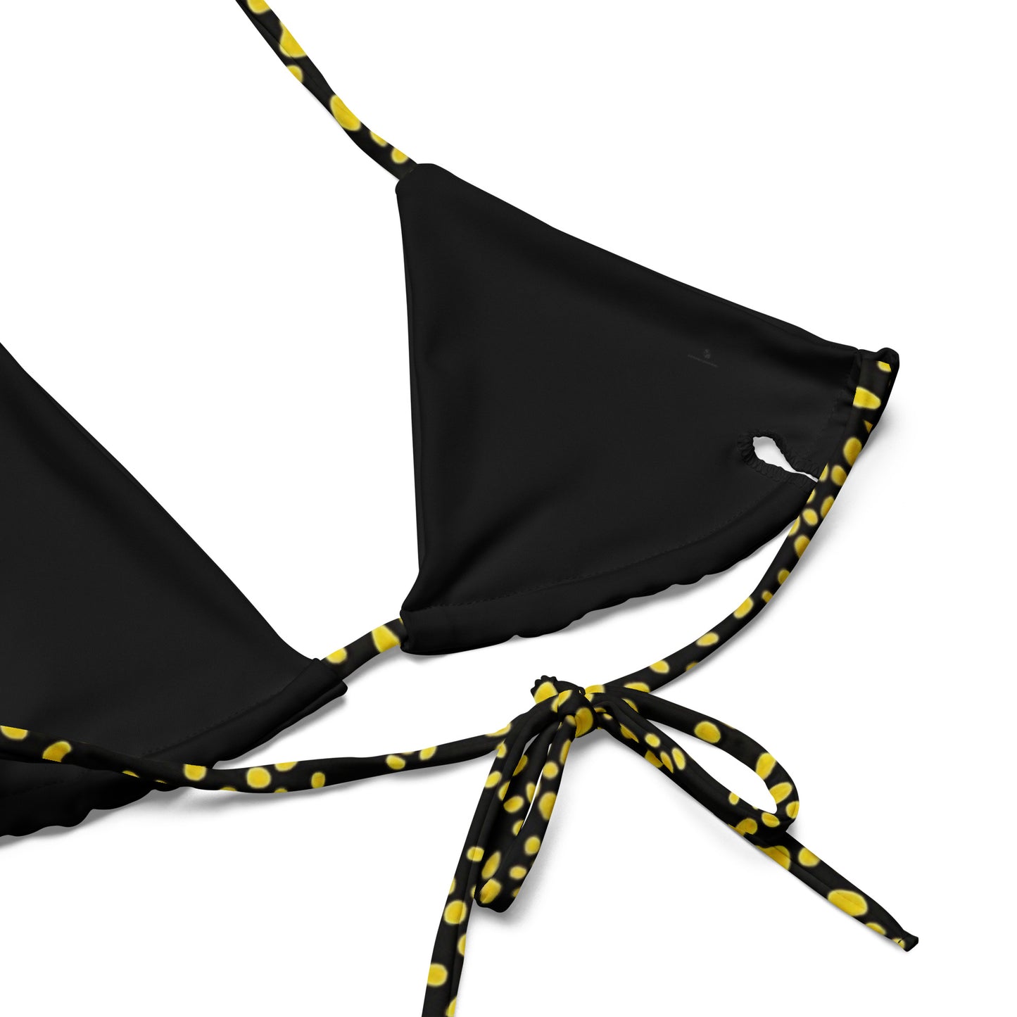 Yellow Dots Adire String Bikini