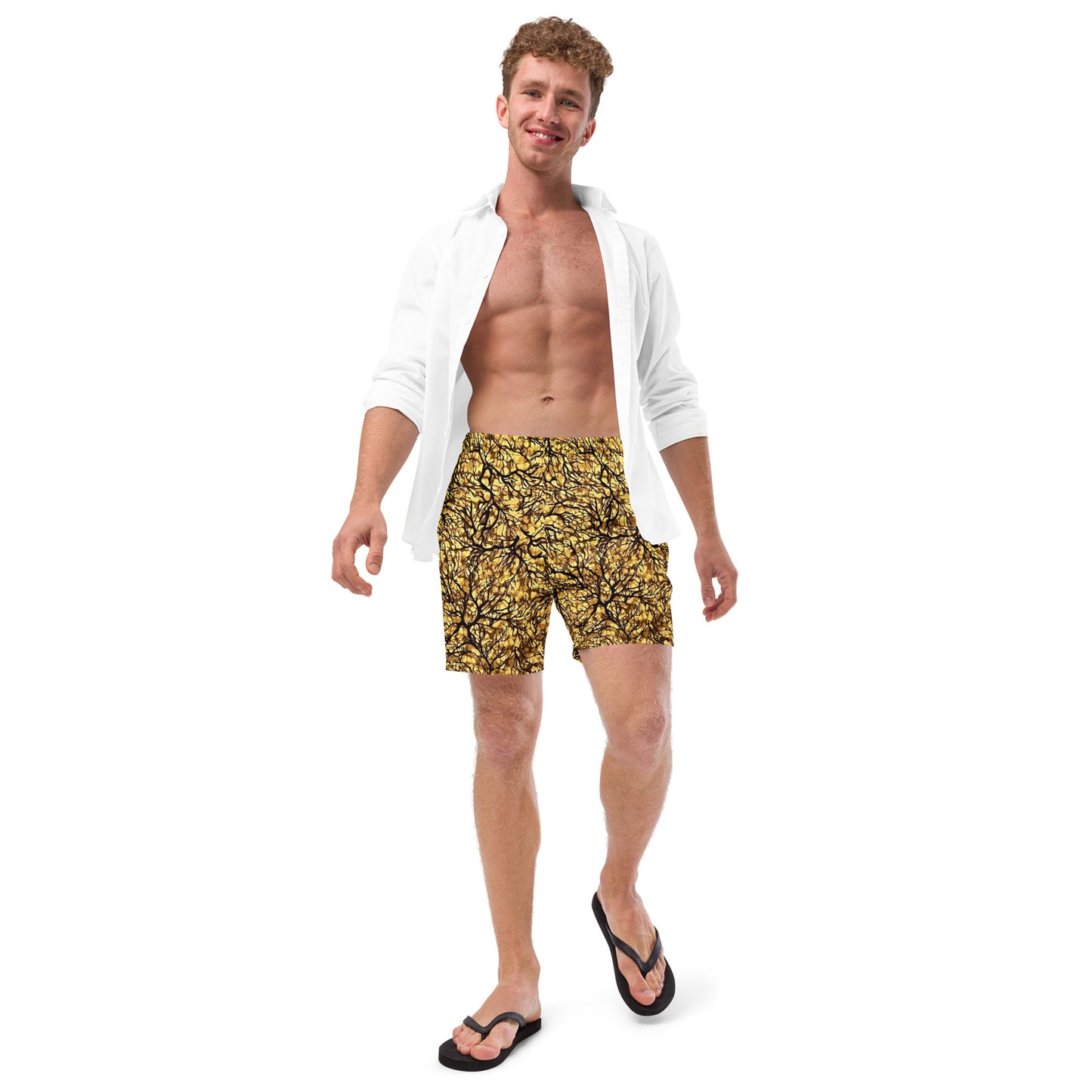 Trees Adire Men's Swim Trunks