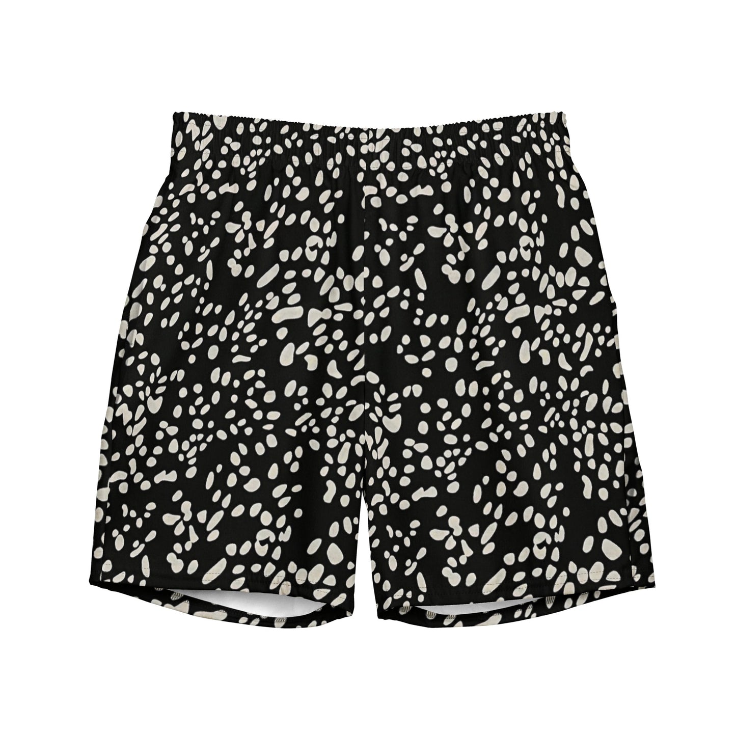 White Dots Adire Men's Swim Trunks