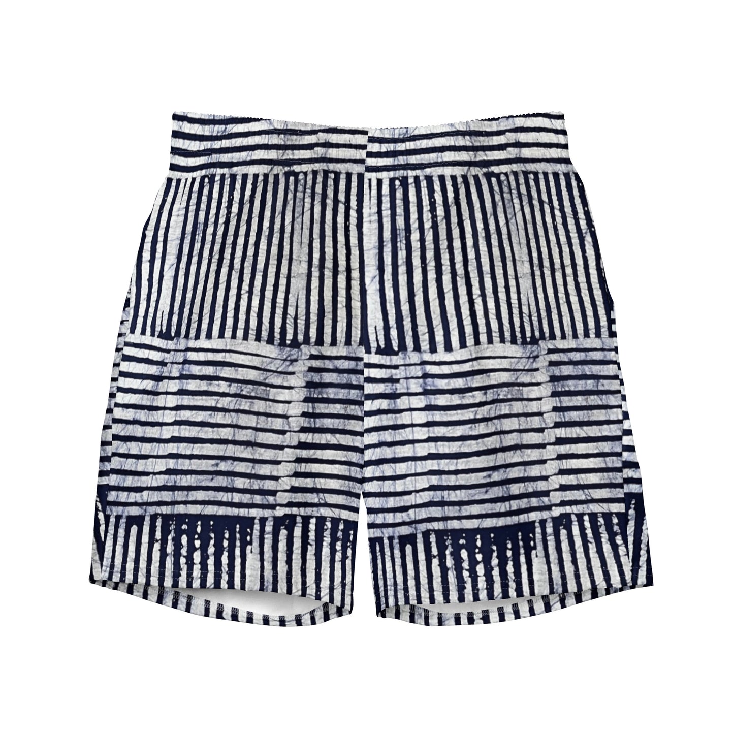 Stripey Adire Men's Swim Trunks