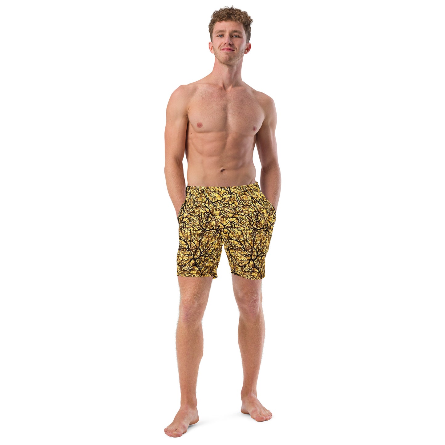 Trees Adire Men's Swim Trunks