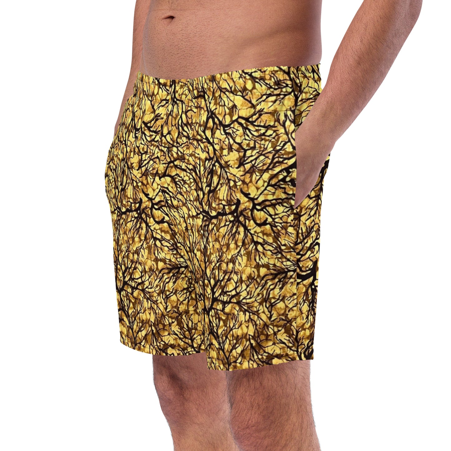 Trees Adire Men's Swim Trunks