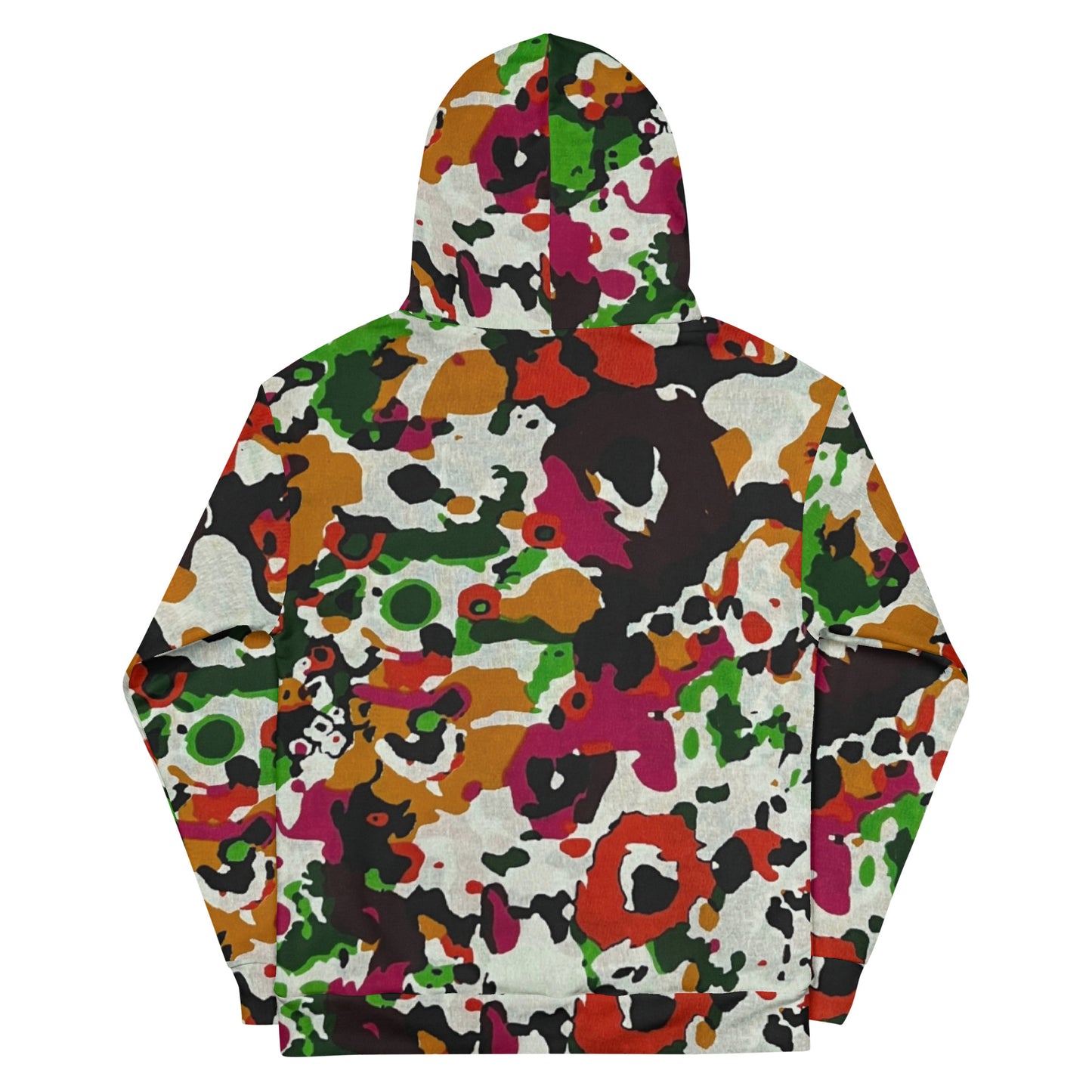 Multicolour Paint Ankara Unisex Hoodie