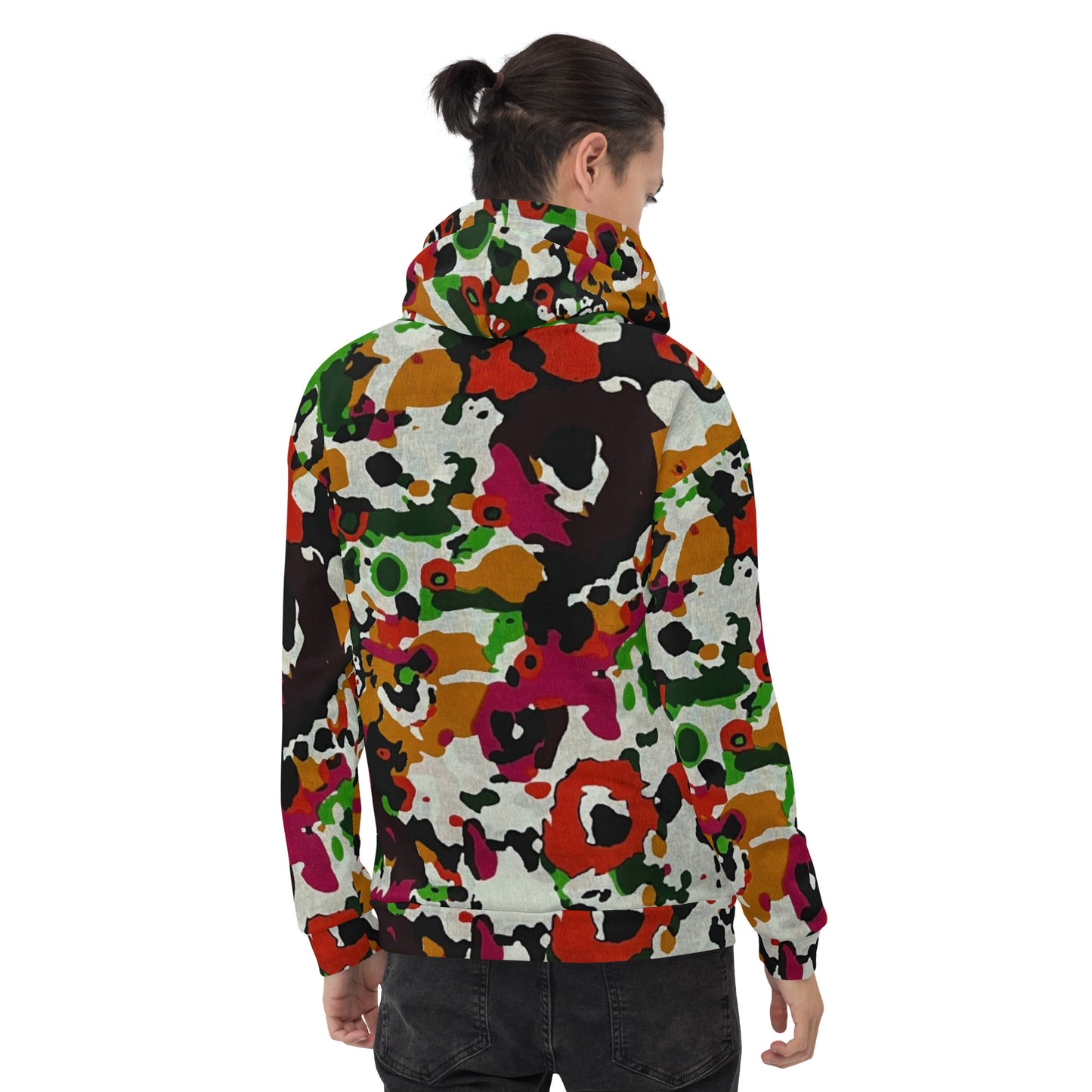 Multicolour Paint Ankara Unisex Hoodie