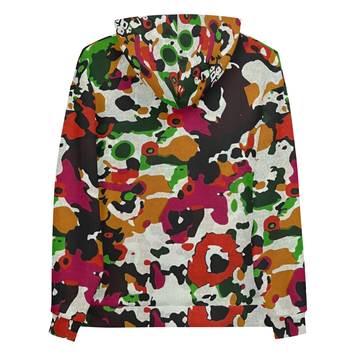 Multicolour Paint Ankara Unisex Hoodie