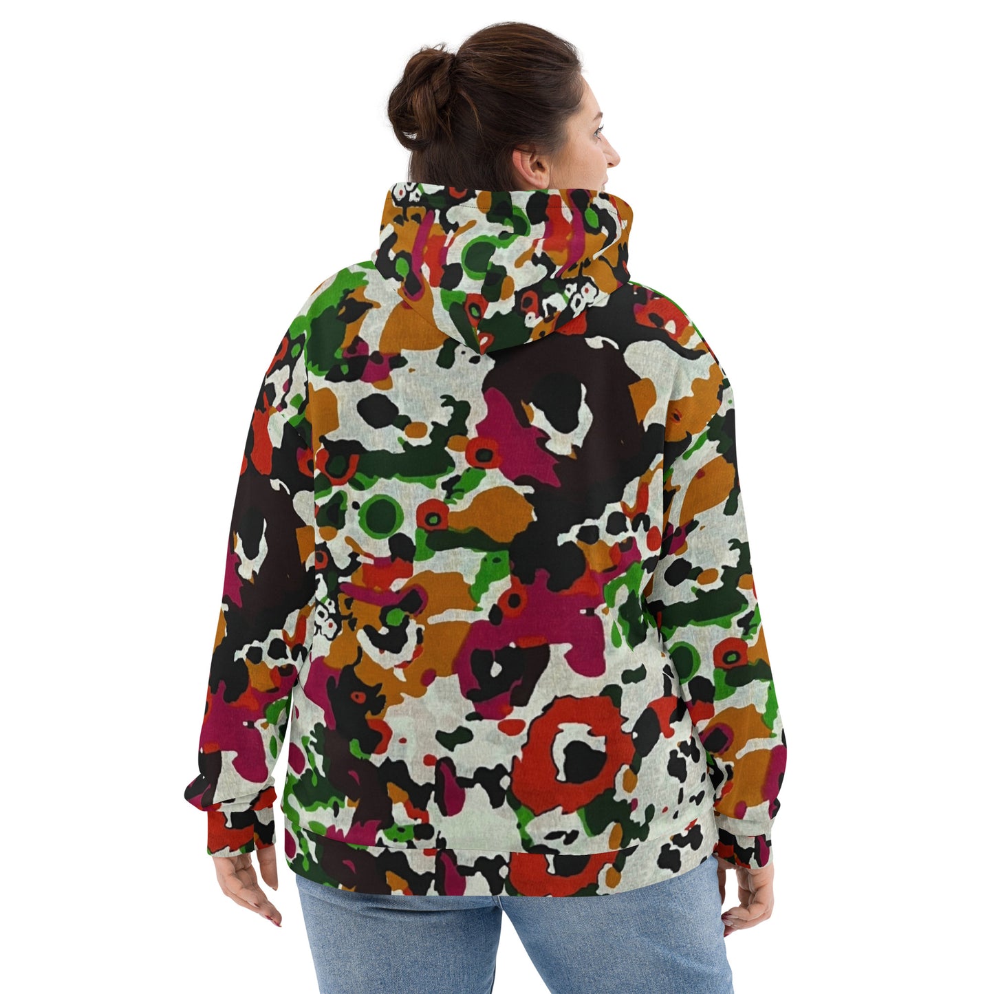 Multicolour Paint Ankara Unisex Hoodie