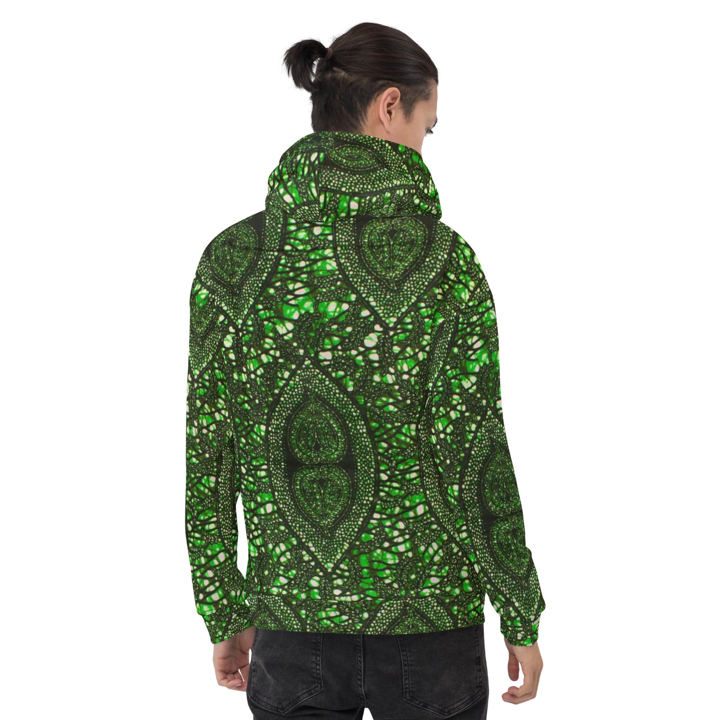 Green Peas Ankara Unisex Hoodie