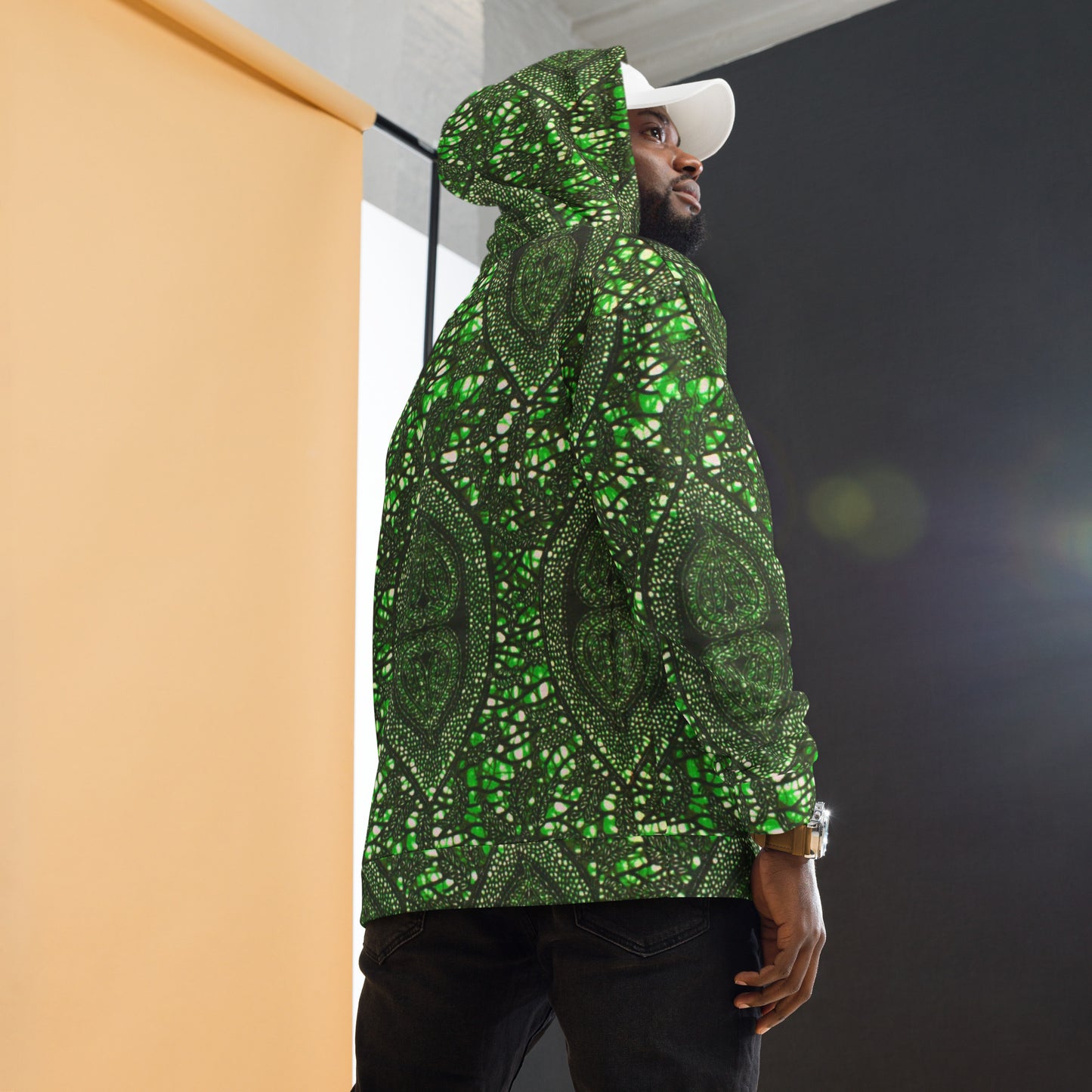 Green Peas Ankara Unisex Hoodie