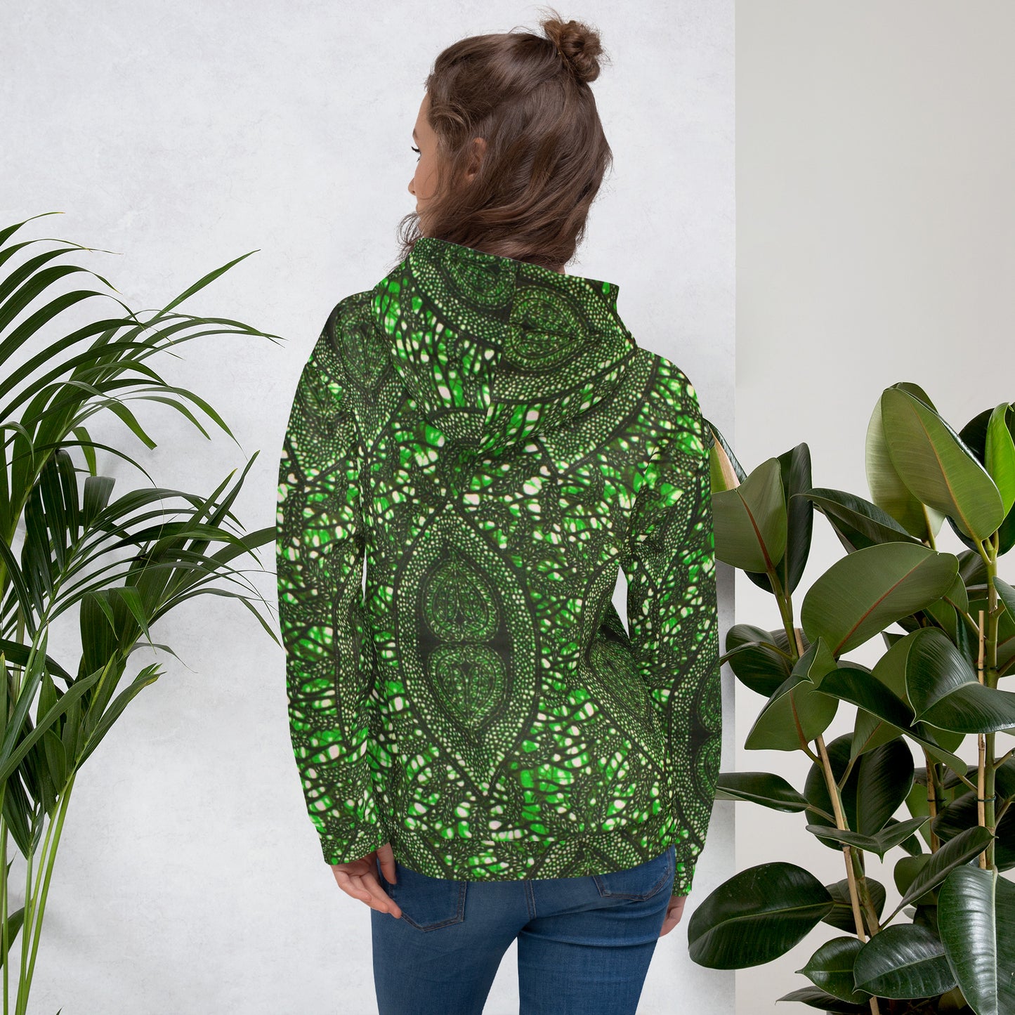 Green Peas Ankara Unisex Hoodie