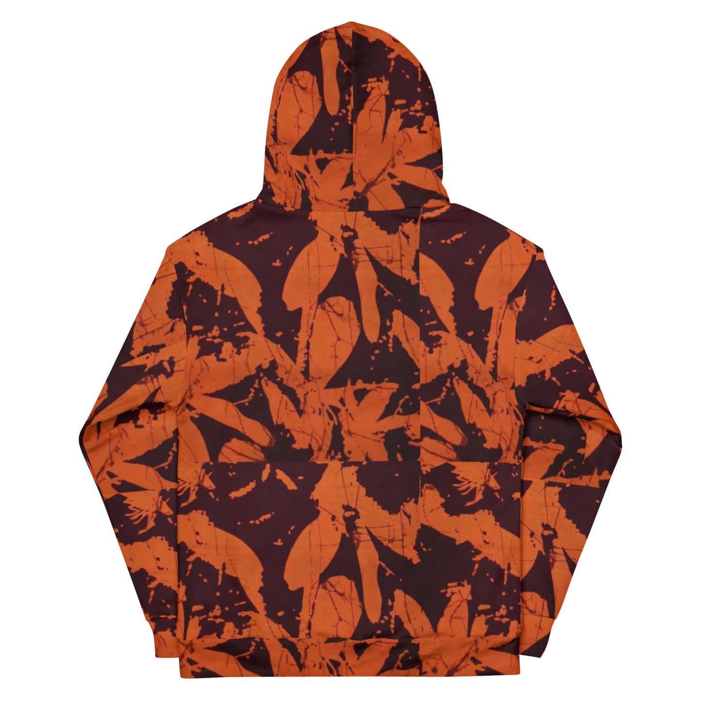 Orange Adire Unisex Hoodie