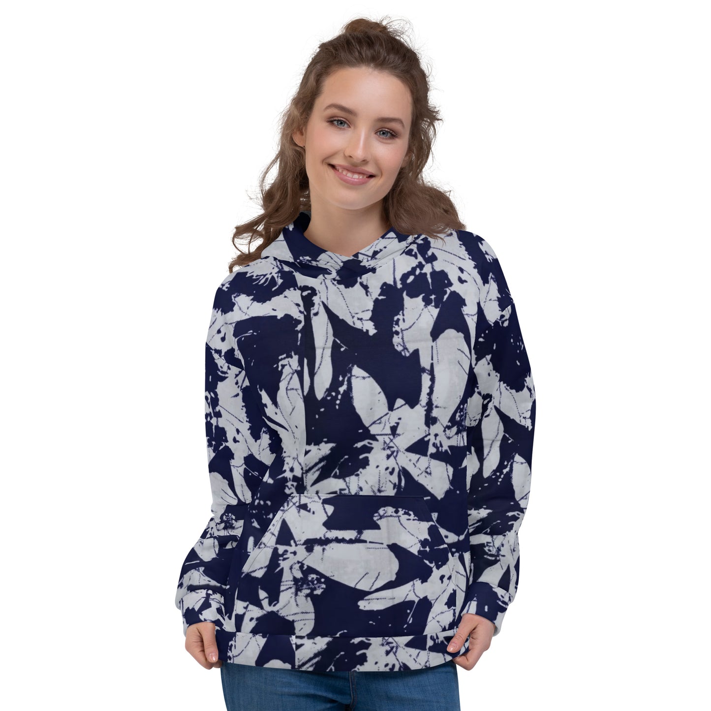 Indigo Adire Unisex Hoodie