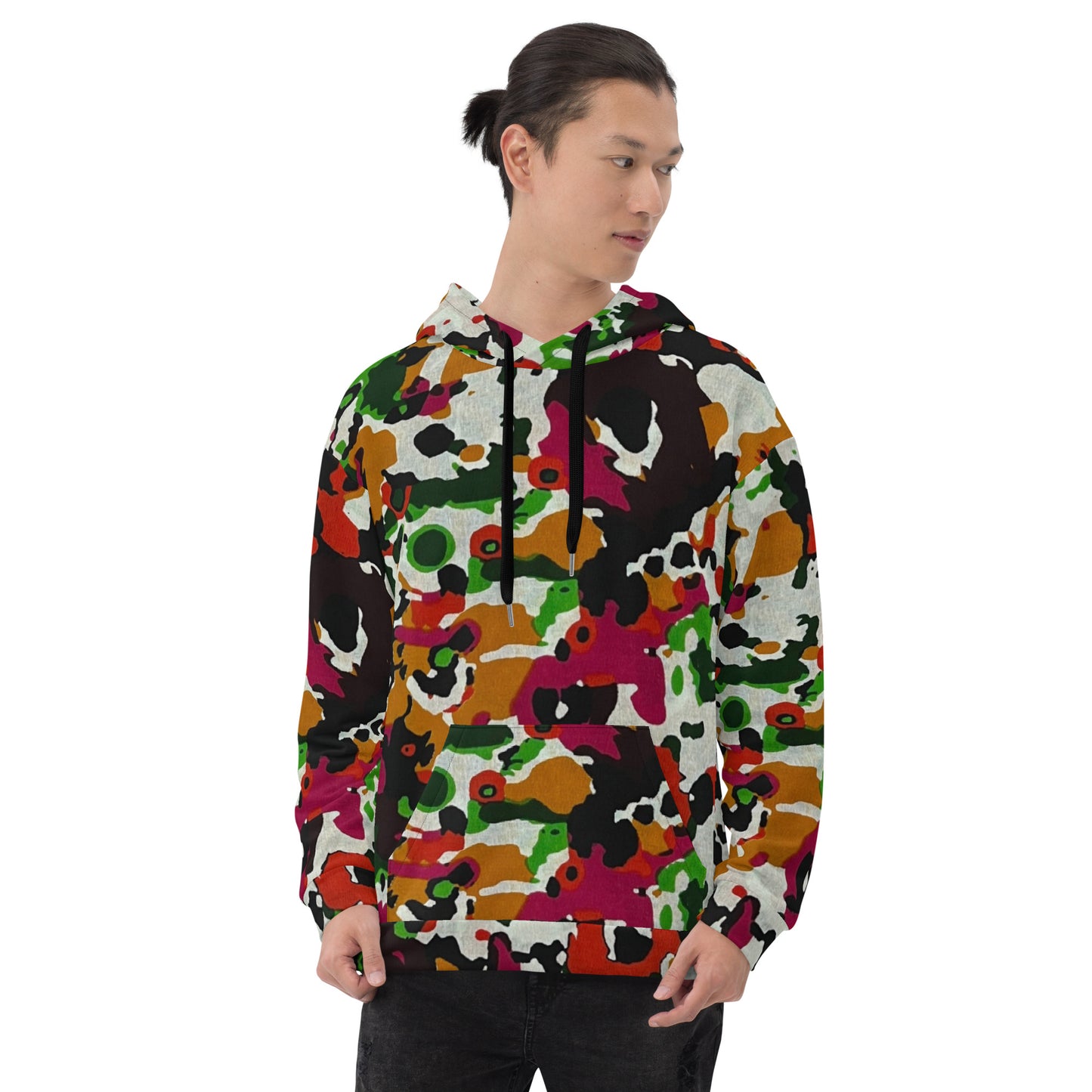 Multicolour Paint Ankara Unisex Hoodie