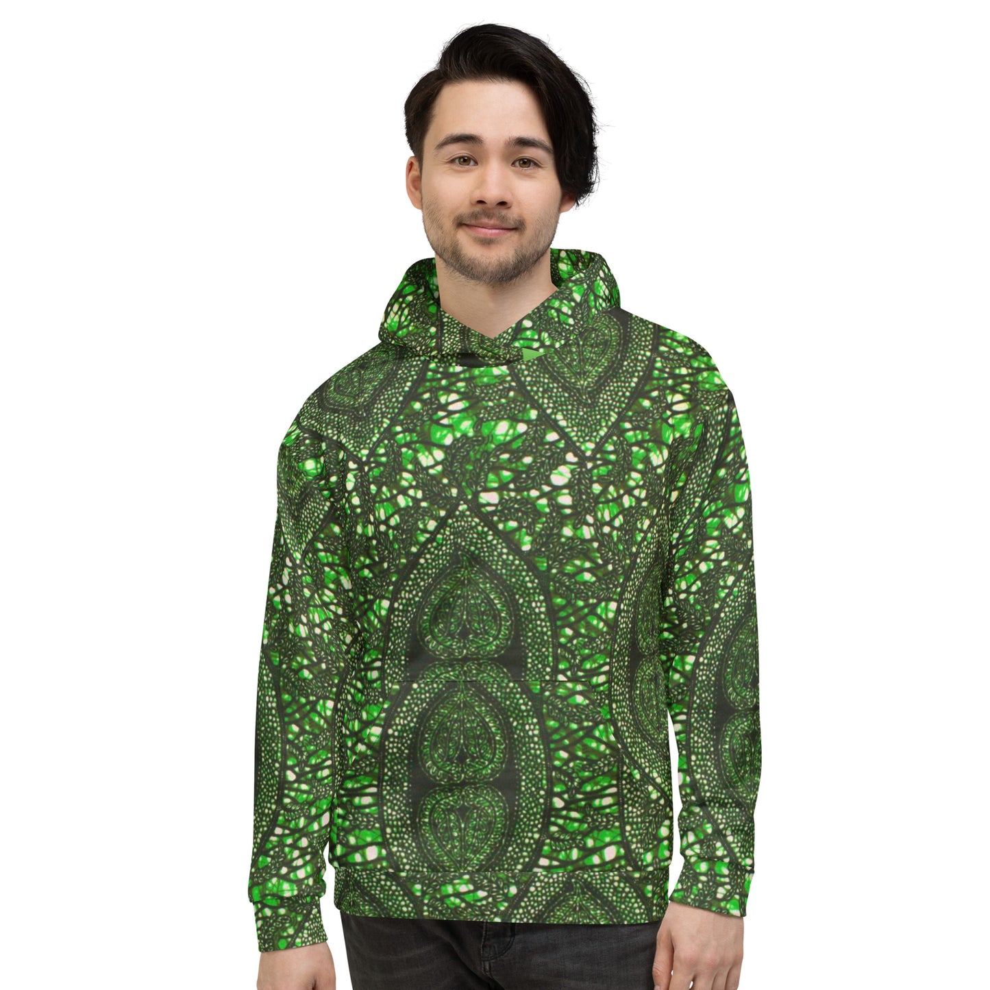 Green Peas Ankara Unisex Hoodie