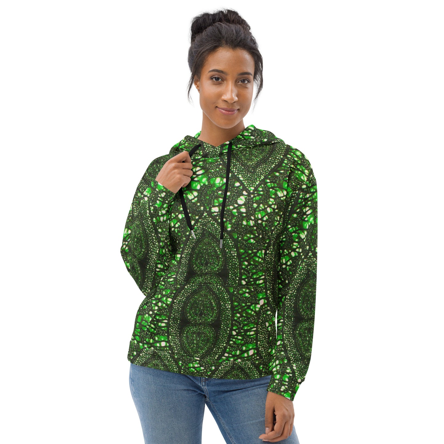 Green Peas Ankara Unisex Hoodie