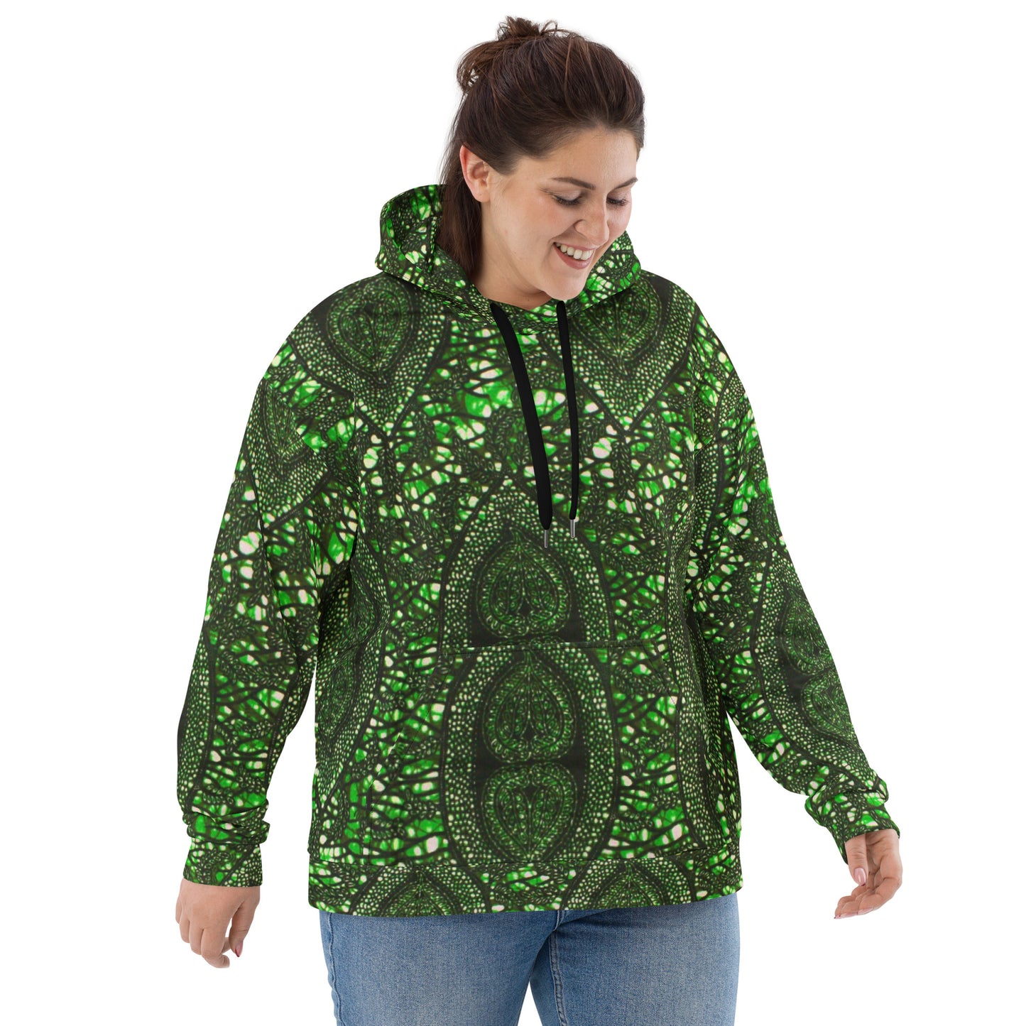 Green Peas Ankara Unisex Hoodie