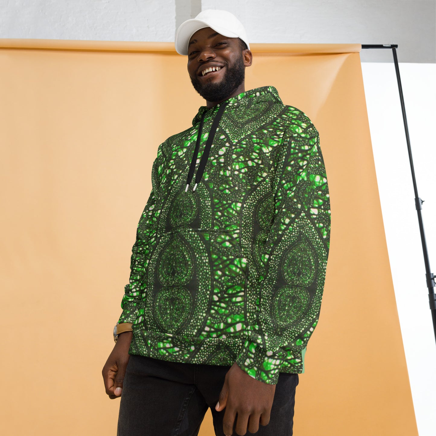 Green Peas Ankara Unisex Hoodie