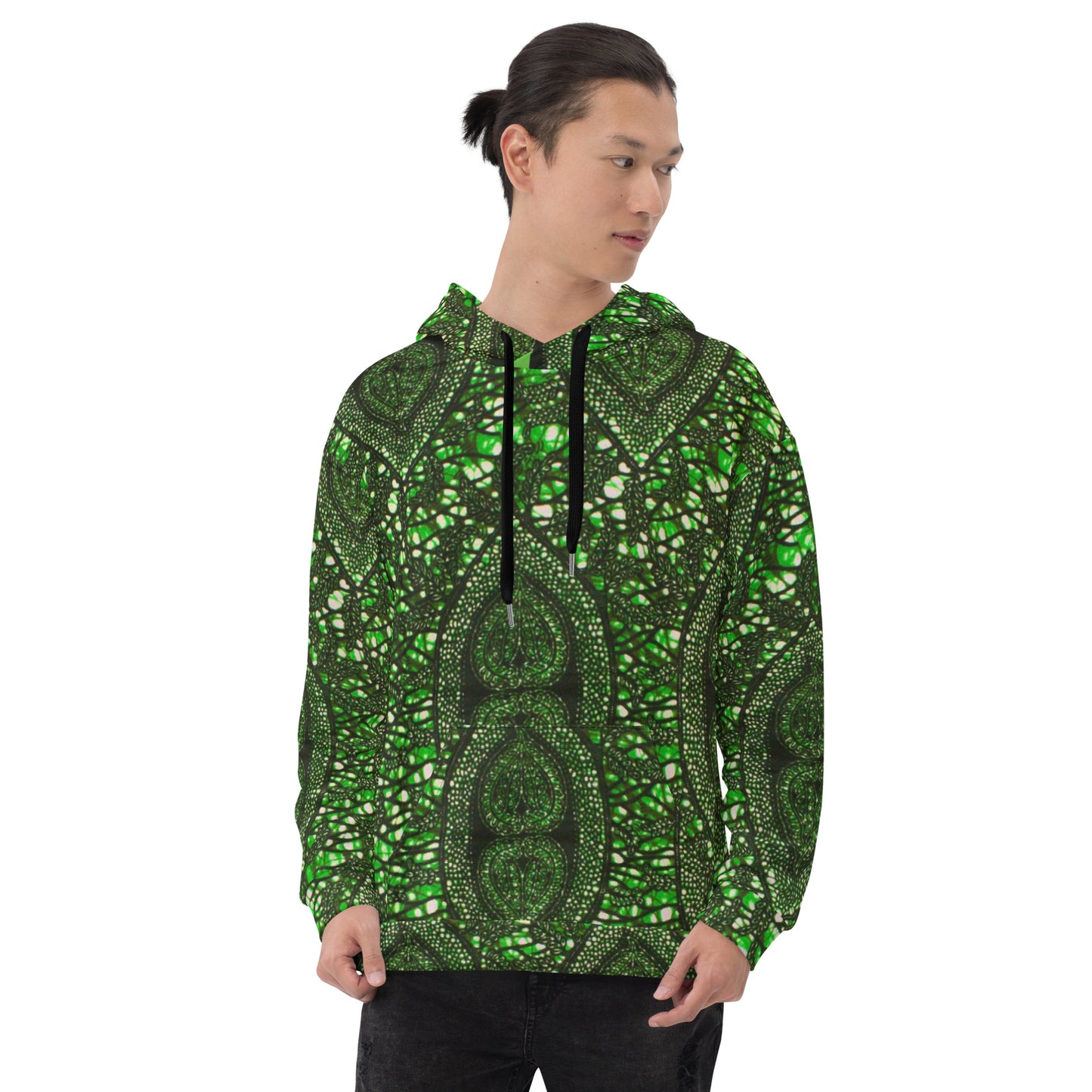 Green Peas Ankara Unisex Hoodie