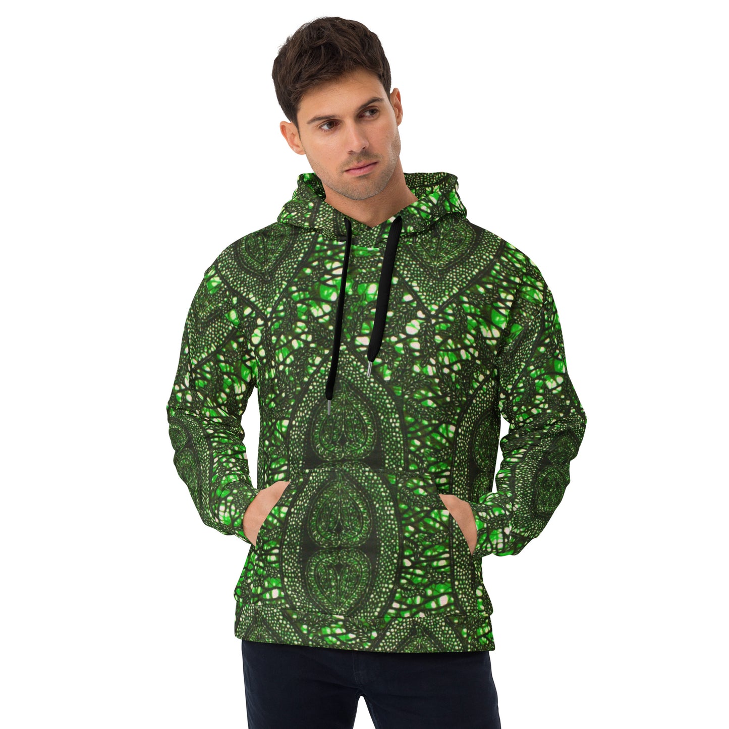 Green Peas Ankara Unisex Hoodie