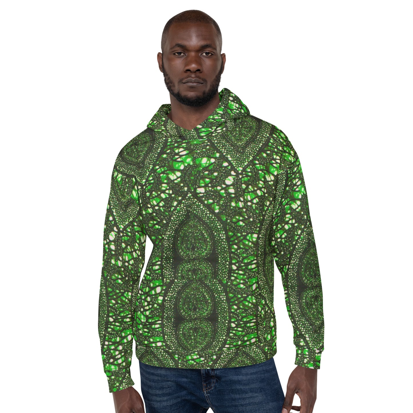 Green Peas Ankara Unisex Hoodie