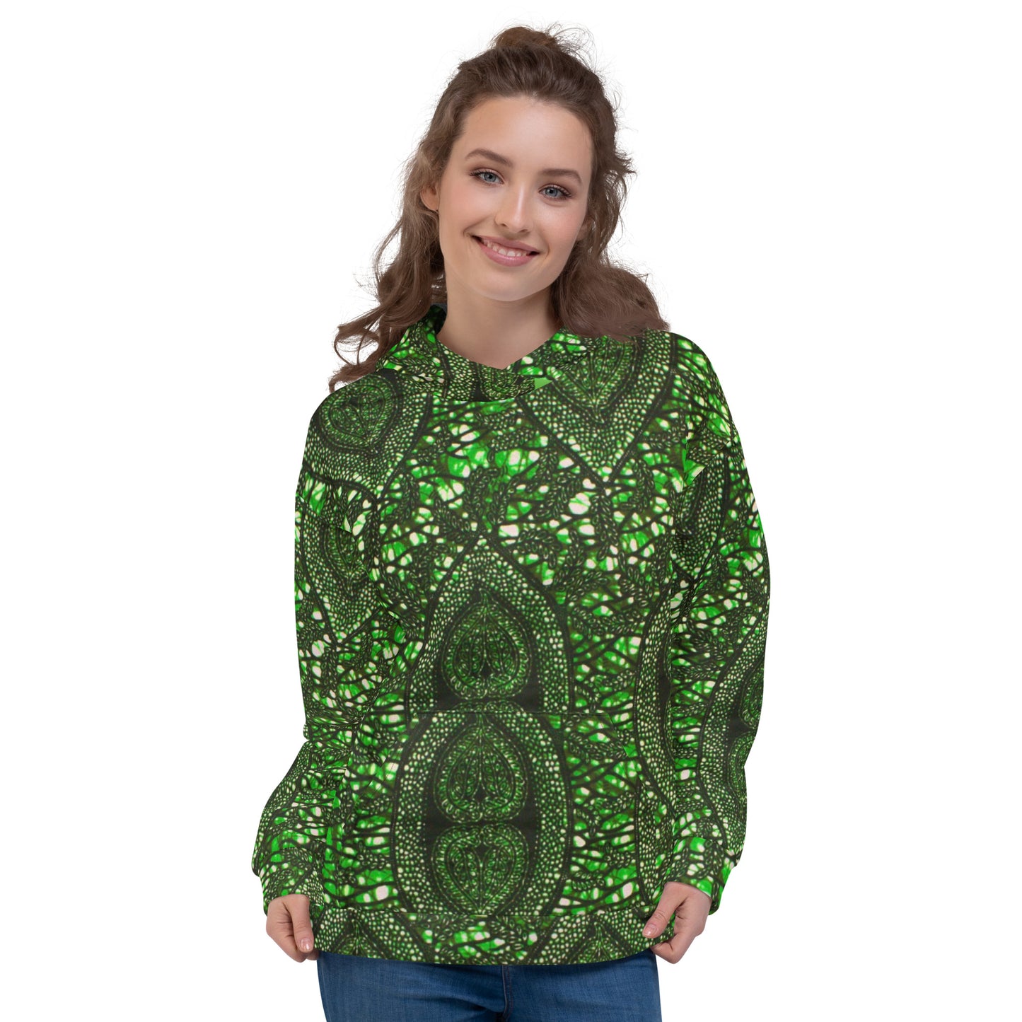 Green Peas Ankara Unisex Hoodie