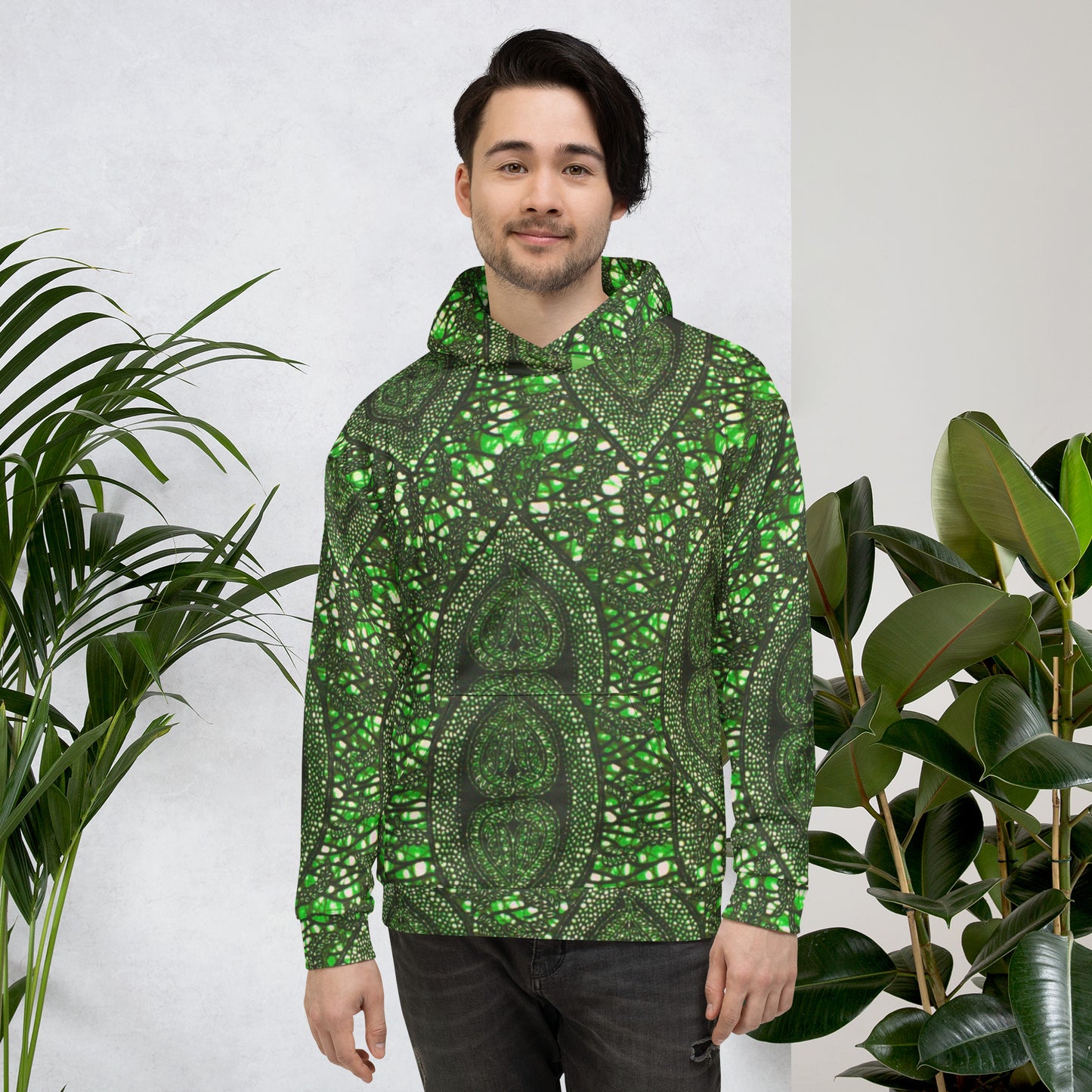 Green Peas Ankara Unisex Hoodie