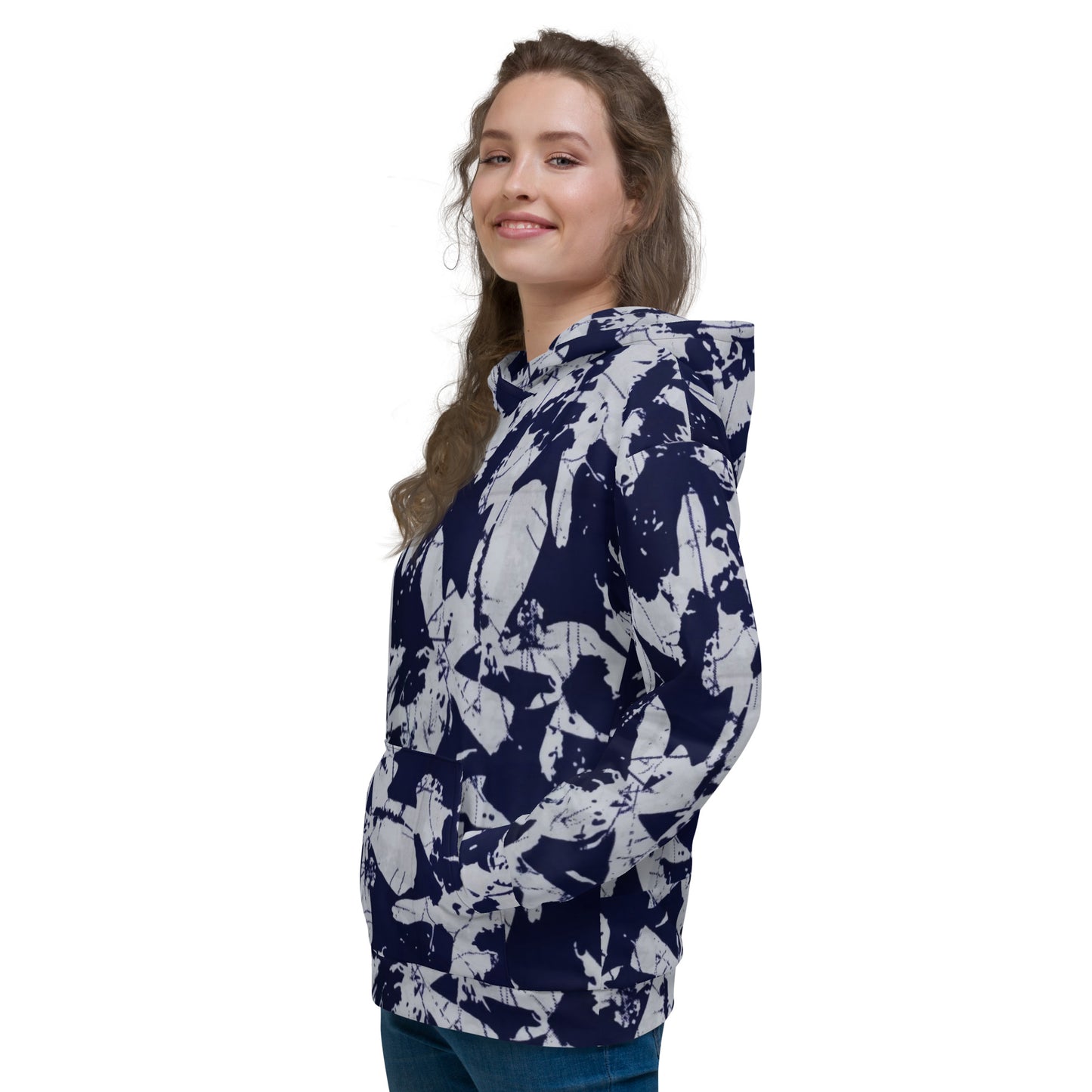 Indigo Adire Unisex Hoodie