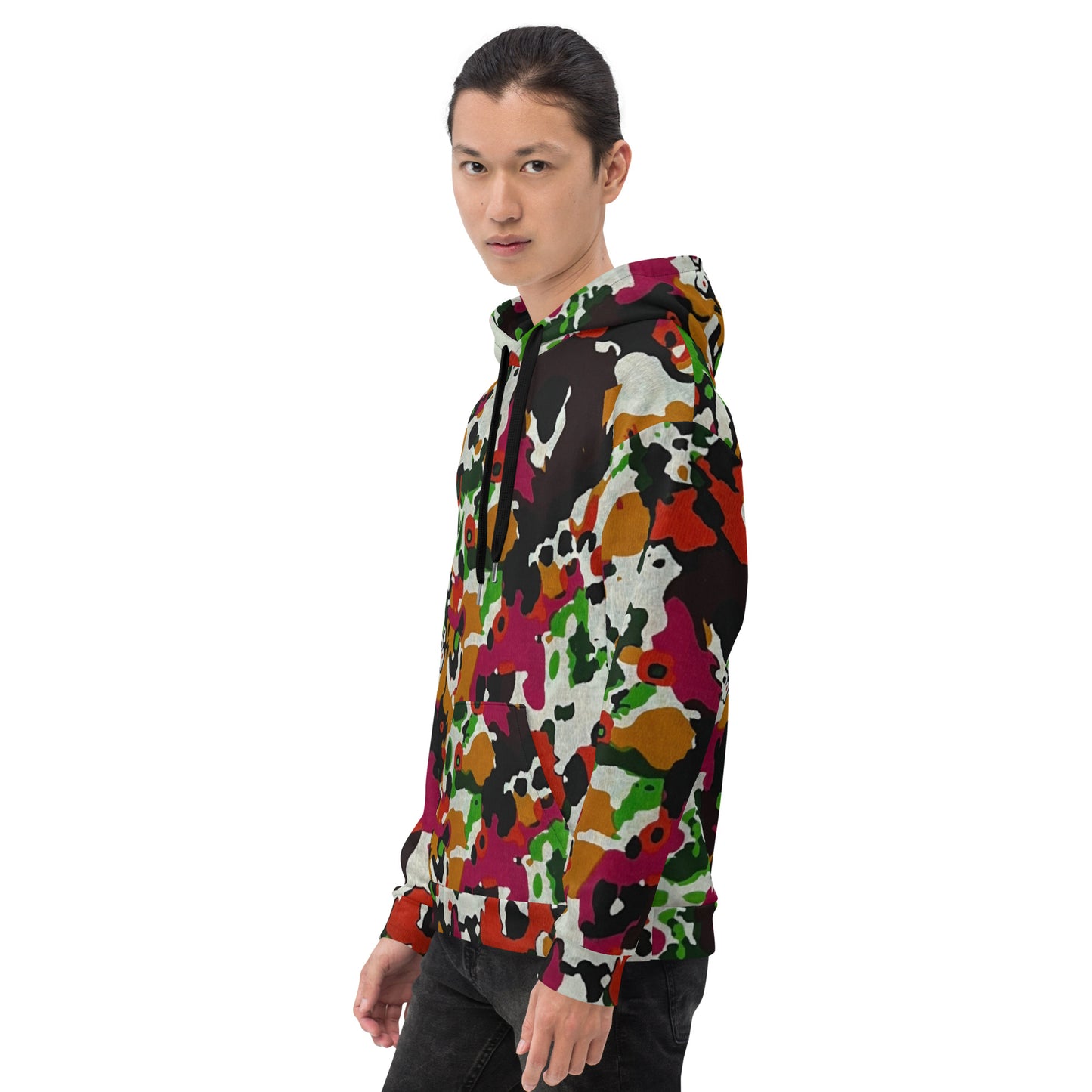 Multicolour Paint Ankara Unisex Hoodie