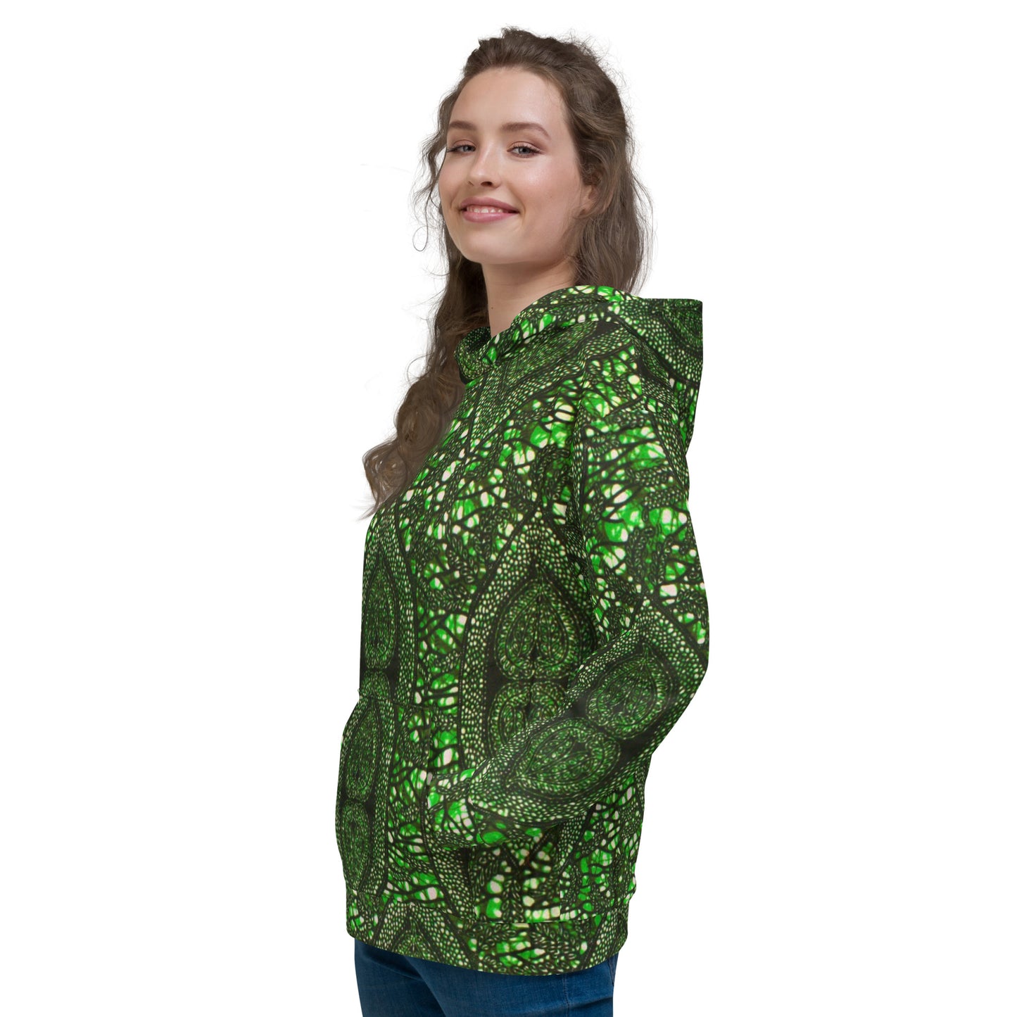 Green Peas Ankara Unisex Hoodie