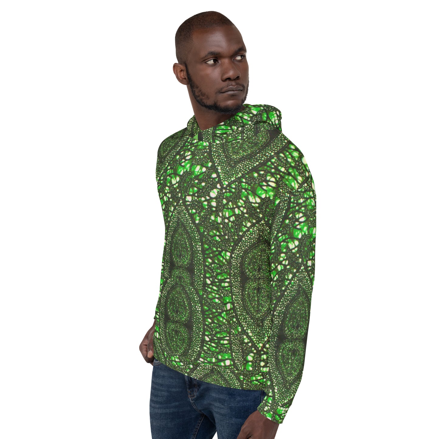 Green Peas Ankara Unisex Hoodie