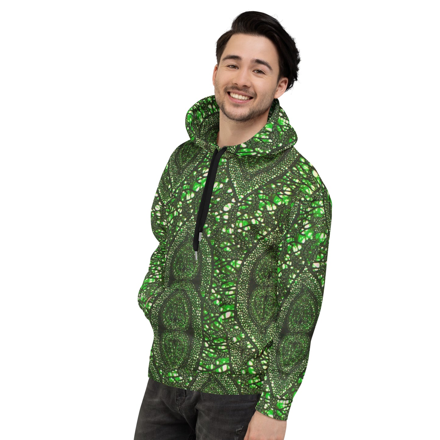 Green Peas Ankara Unisex Hoodie