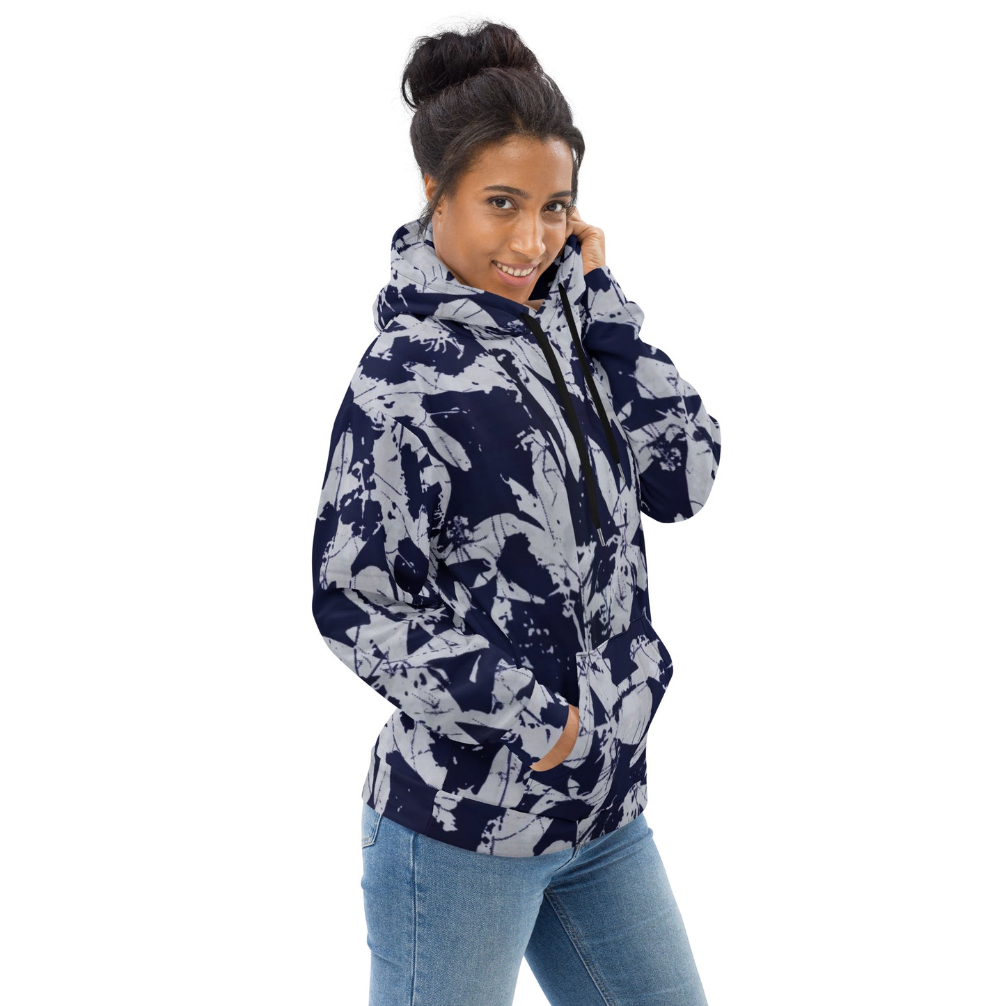 Indigo Adire Unisex Hoodie