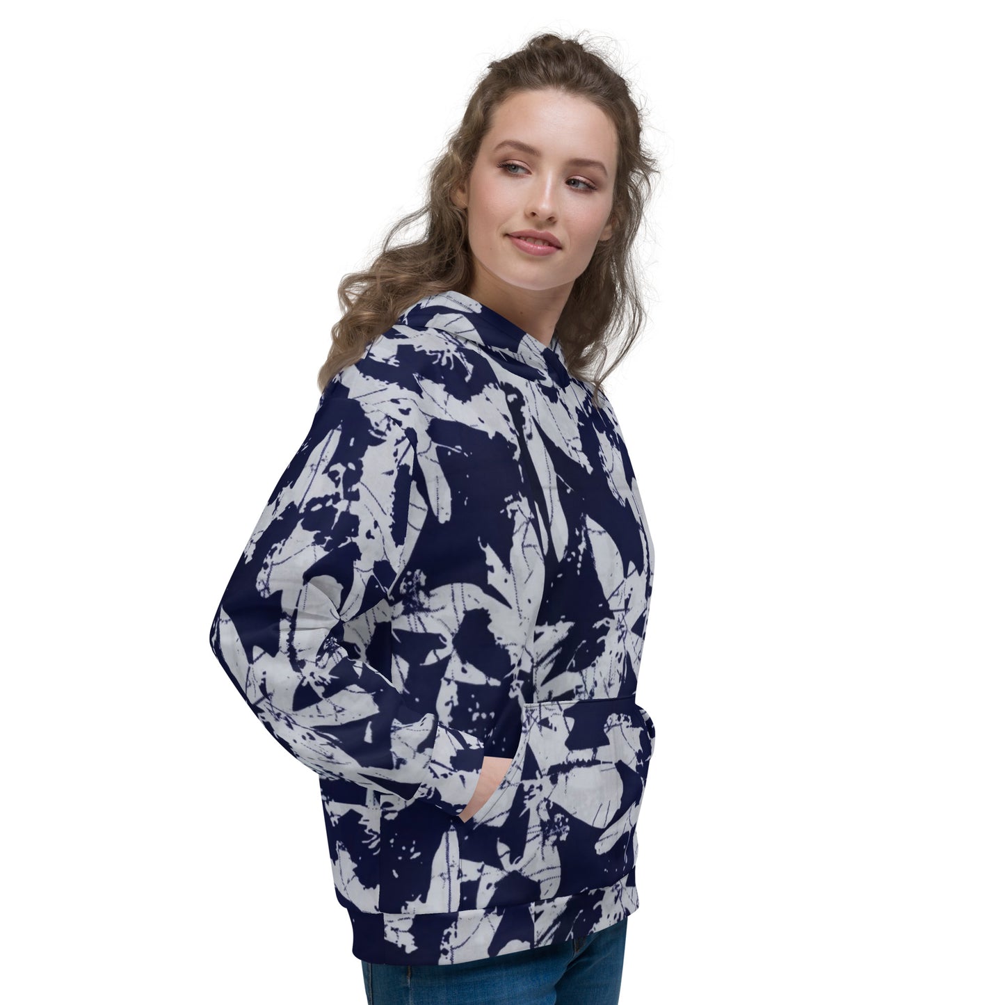 Indigo Adire Unisex Hoodie