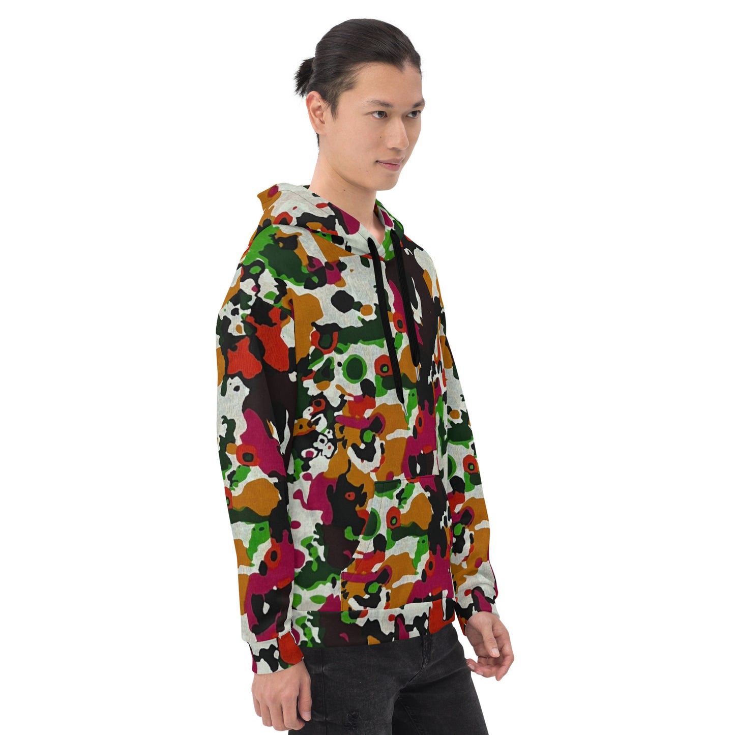 Multicolour Paint Ankara Unisex Hoodie