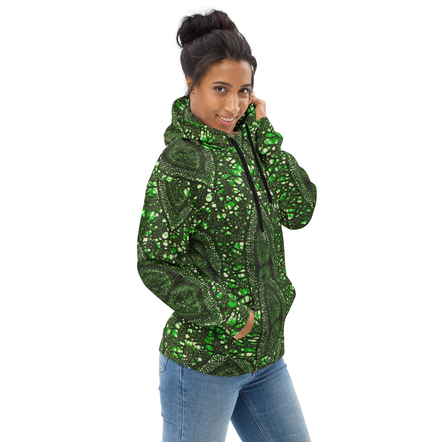 Green Peas Ankara Unisex Hoodie